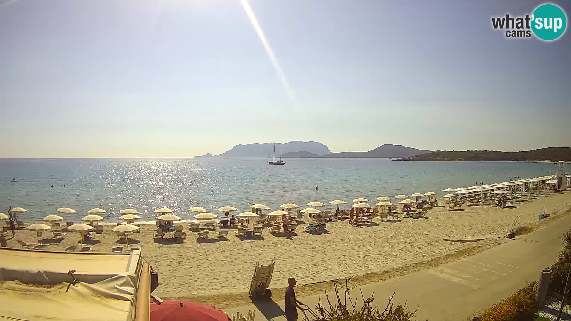 Plaža Pittulongu uživo web kamera Olbia – Sardinija – Italija