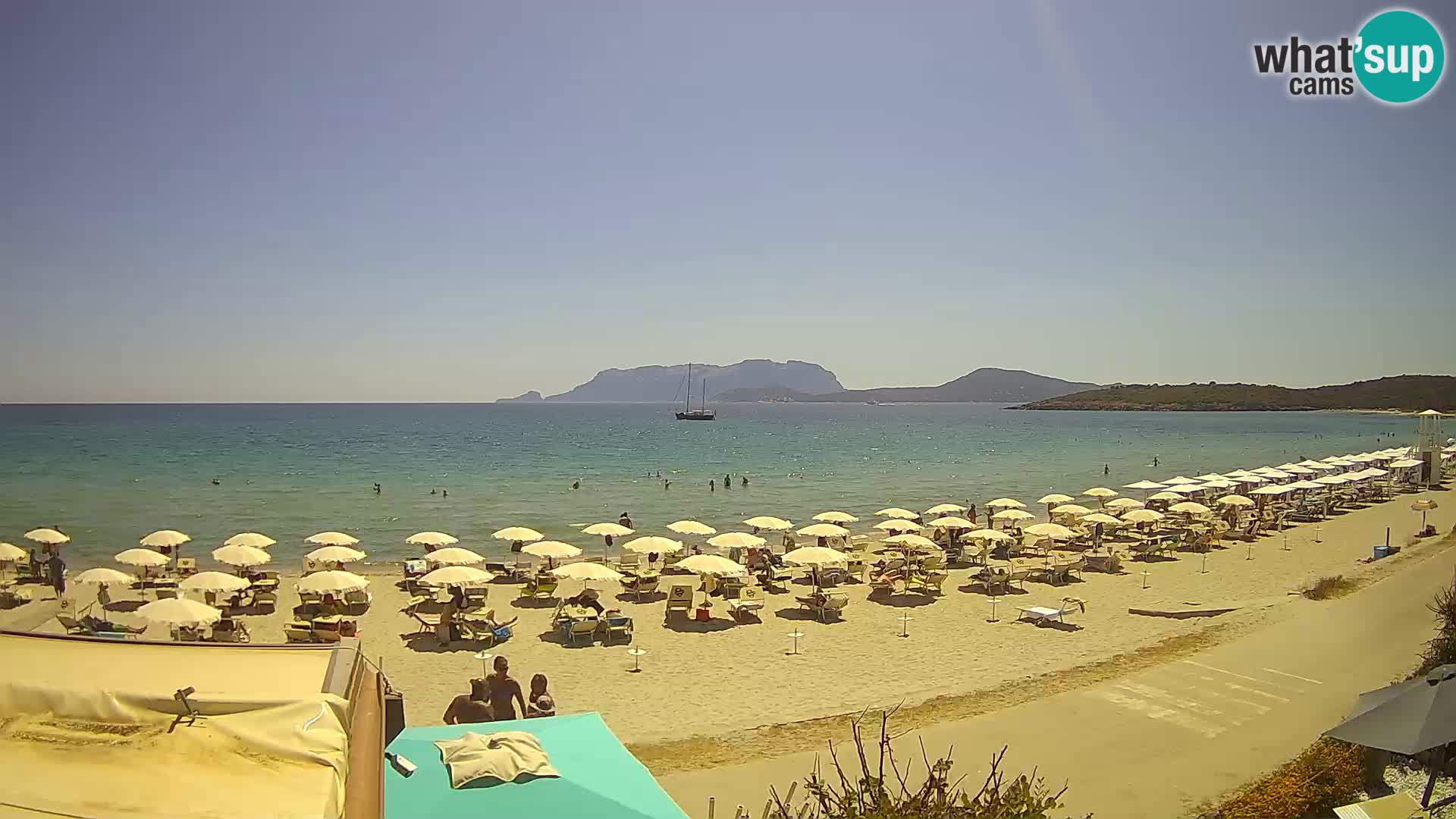 Der Strand von Pittulongu Live-Webcam Olbia – Sardinien – Italien