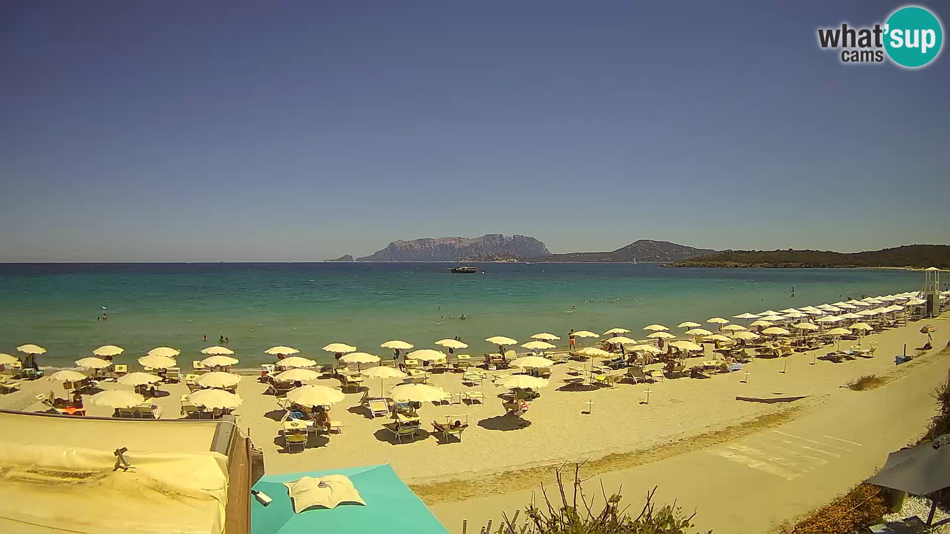 Plaža Pittulongu uživo web kamera Olbia – Sardinija – Italija