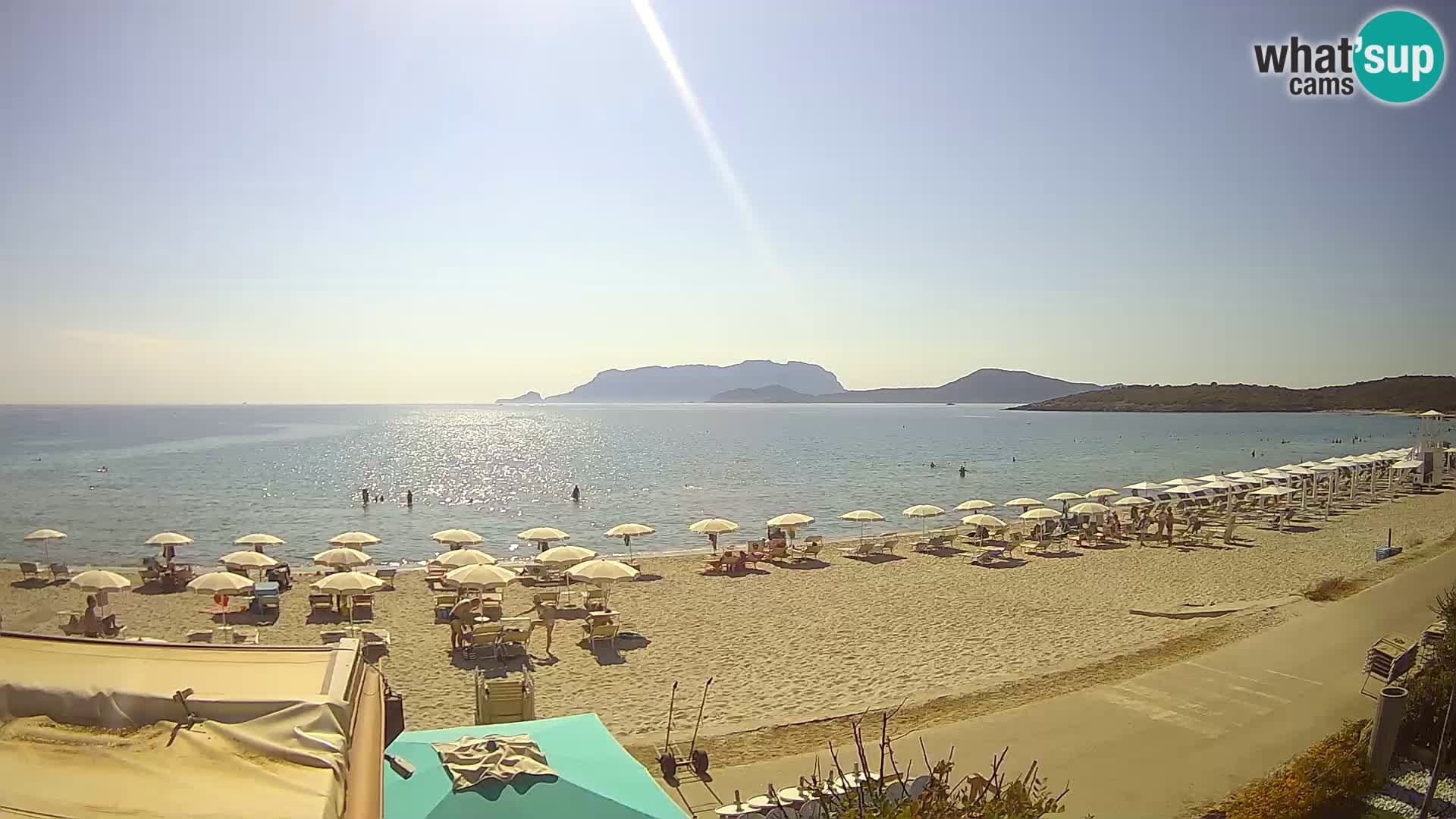 La playa de Pittulongu webcam en vivo Olbia – Cerdeña – Italia