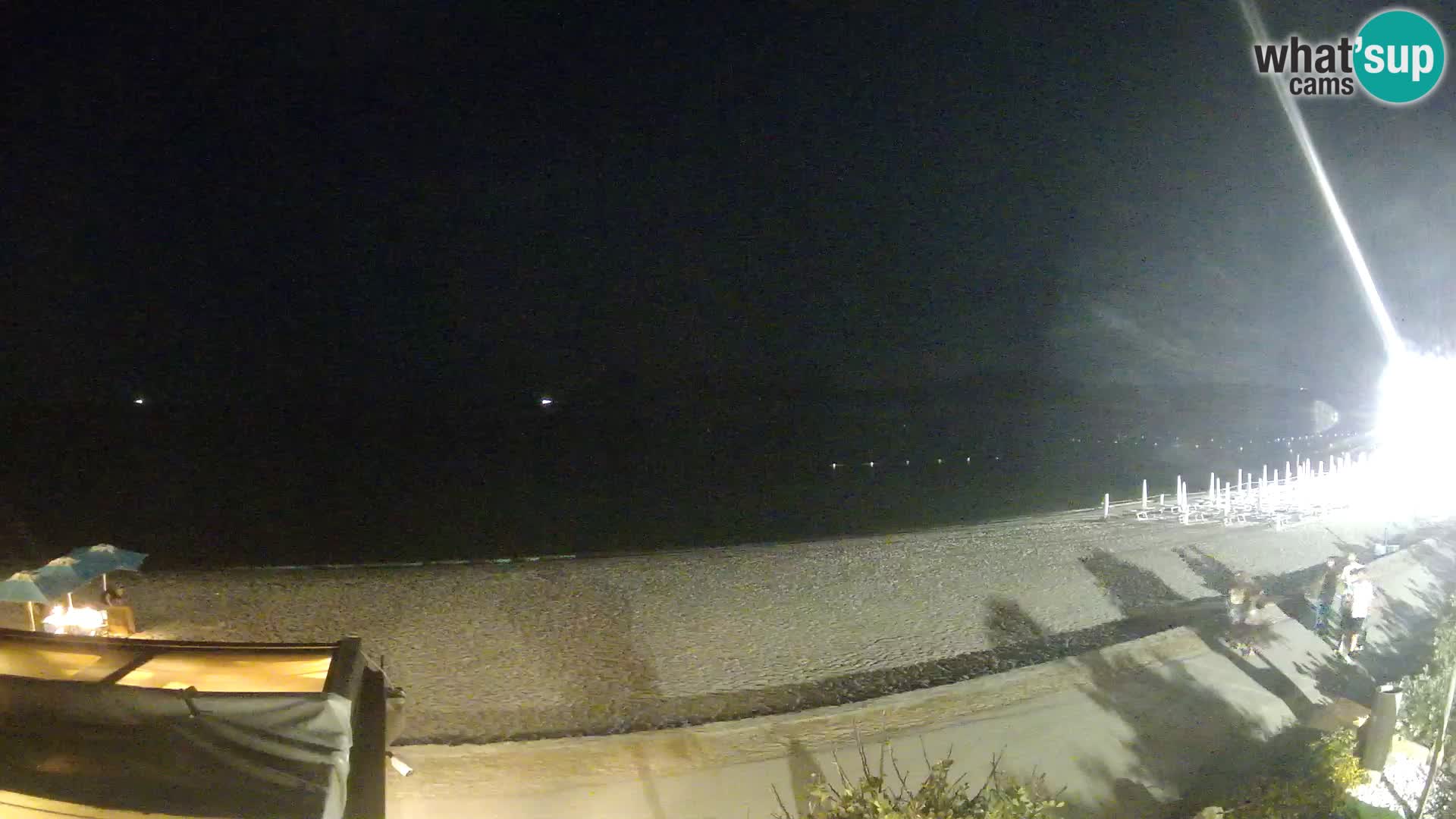 La webcam spiaggia Pittulongu vicino Olbia – Sardegna