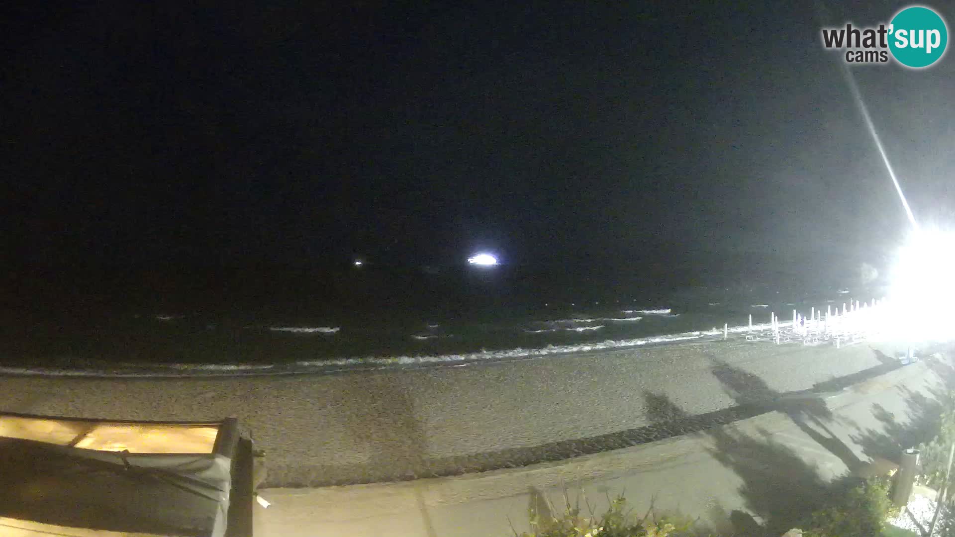 La webcam spiaggia Pittulongu vicino Olbia – Sardegna