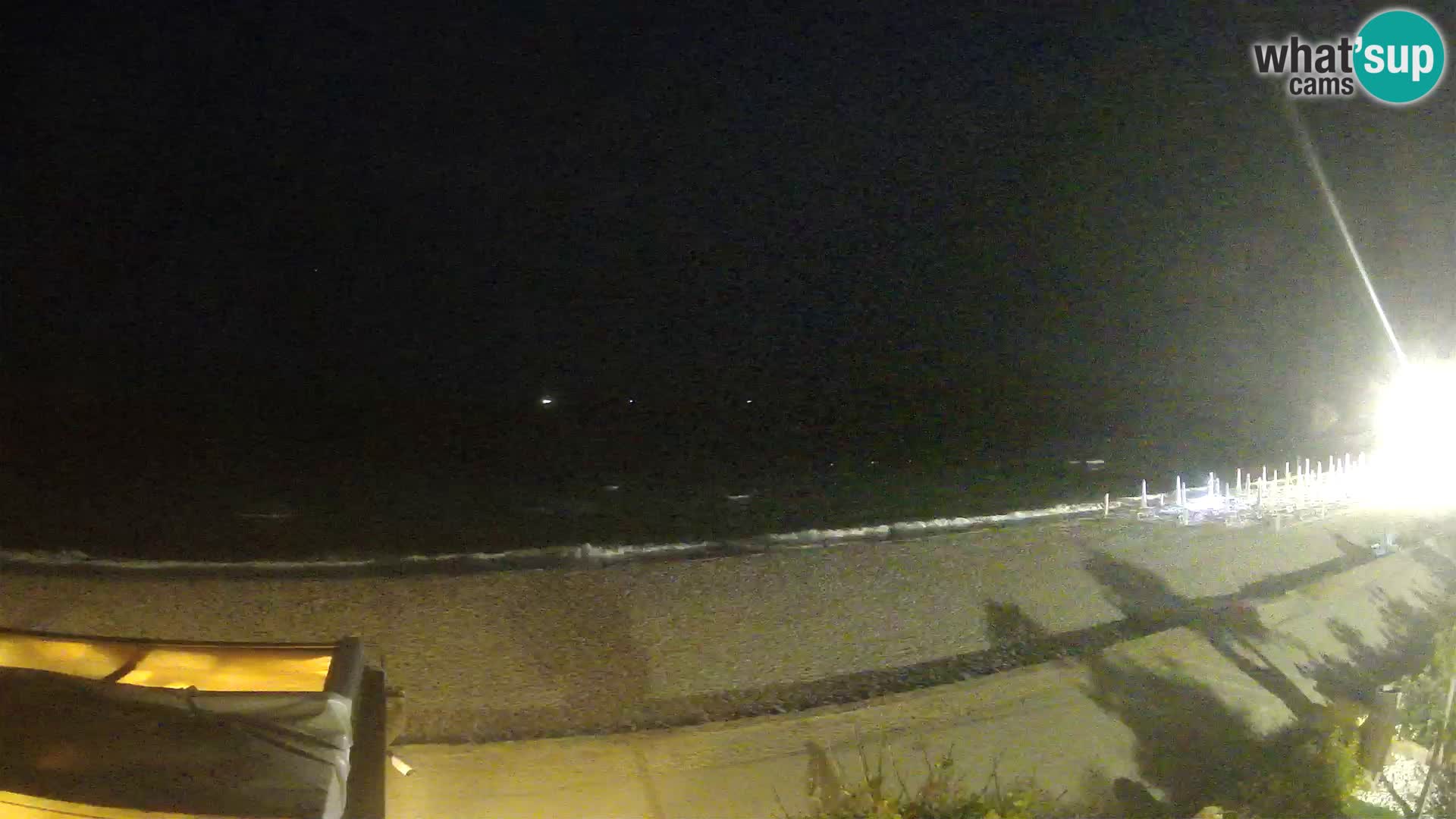 La webcam spiaggia Pittulongu vicino Olbia – Sardegna