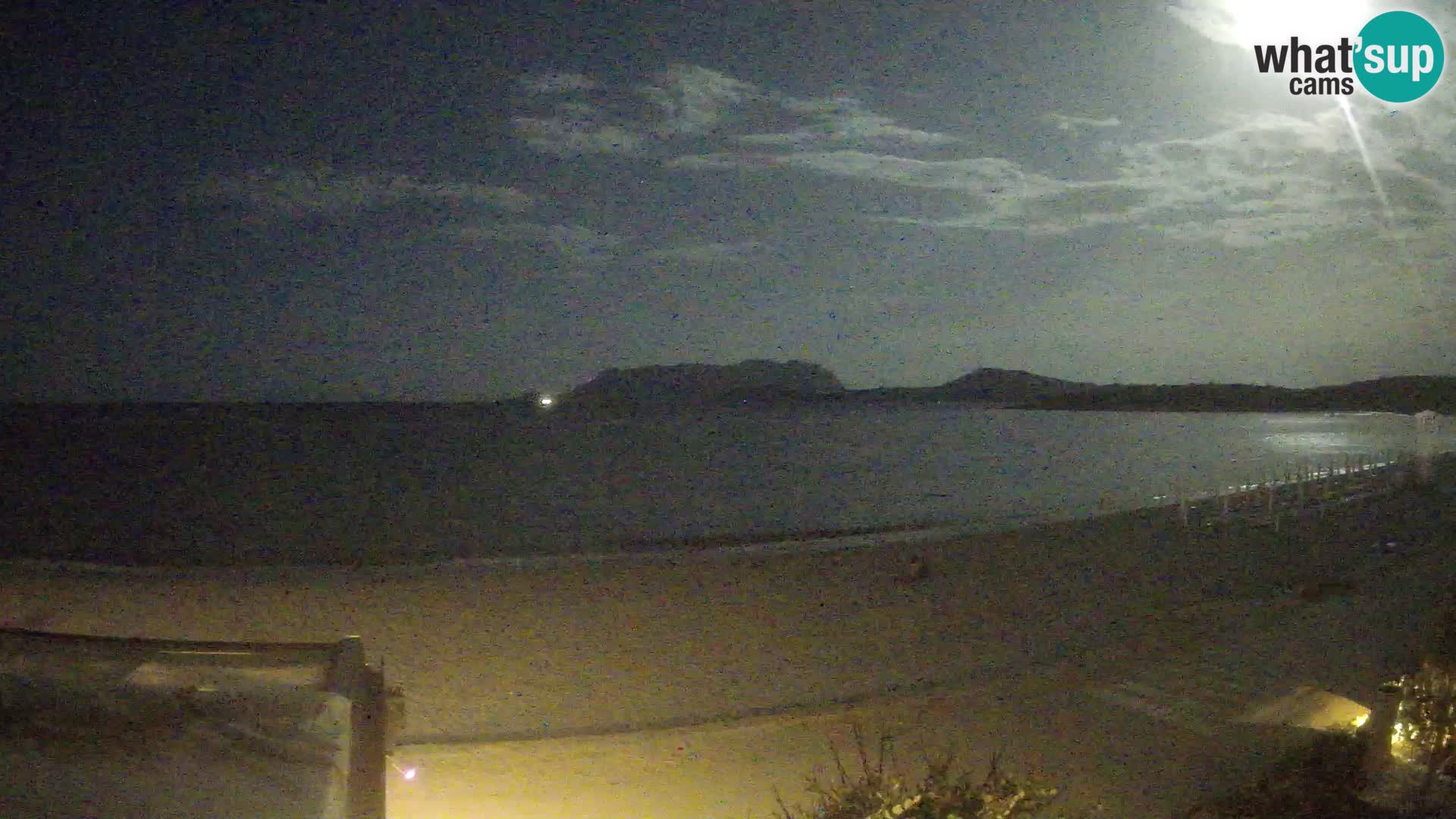 La webcam spiaggia Pittulongu vicino Olbia – Sardegna
