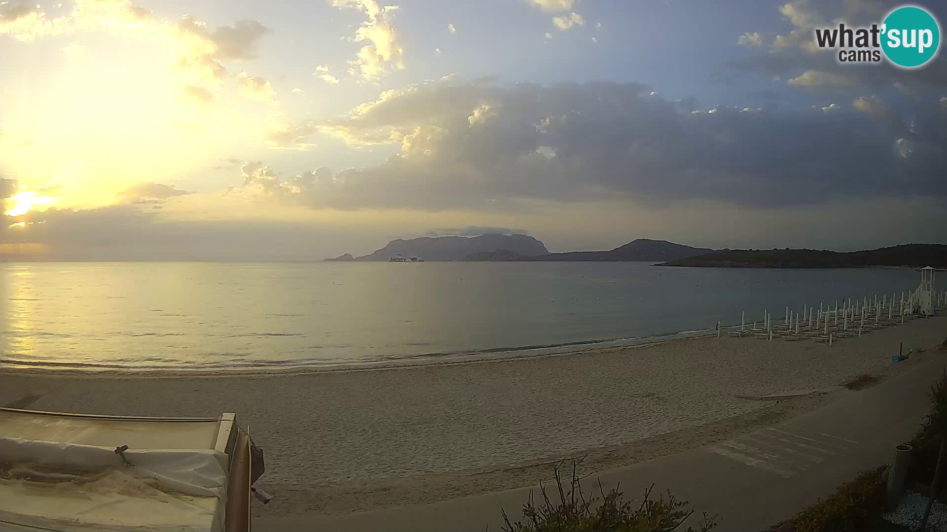 La playa de Pittulongu webcam en vivo Olbia – Cerdeña – Italia