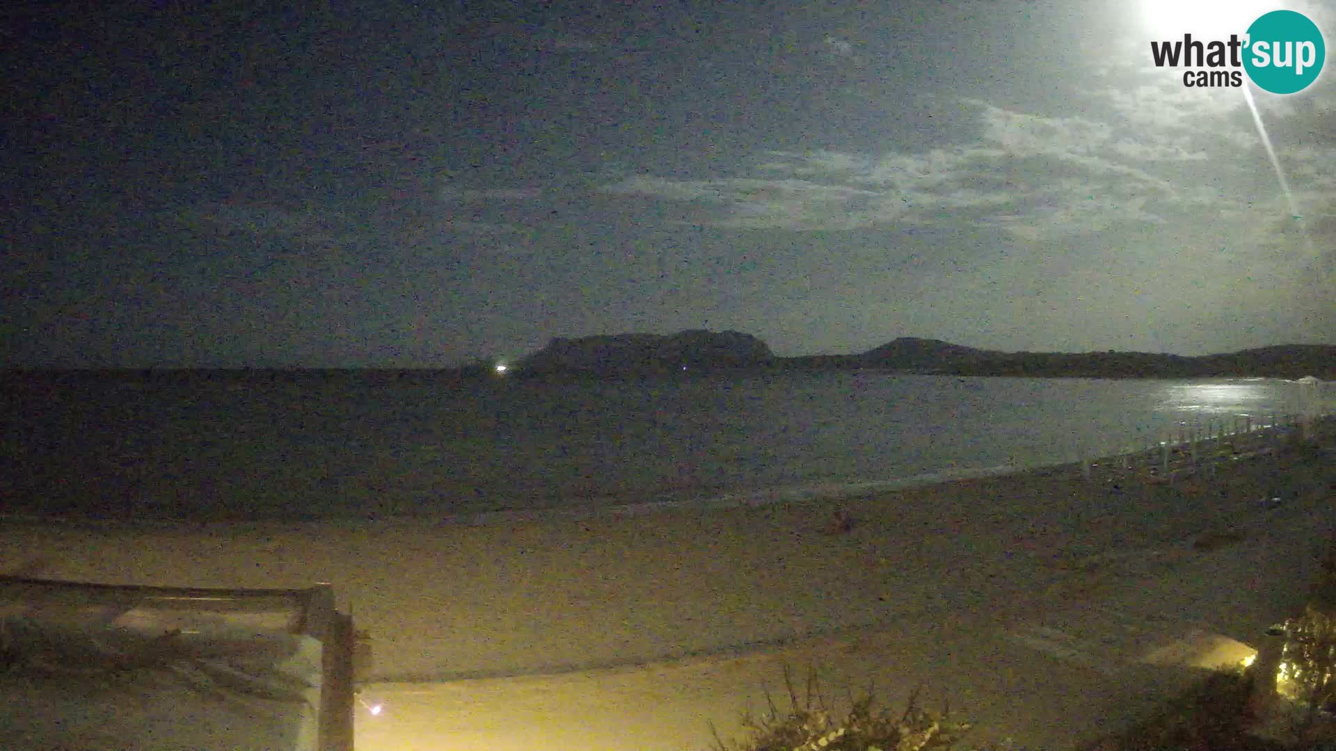 La plage de Pittulongu en direct webcam Olbia – Sardaigne – Italie