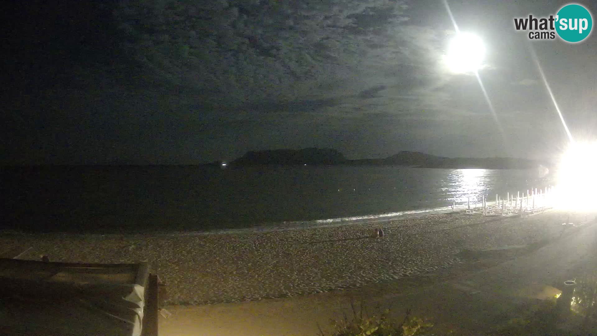 La plage de Pittulongu en direct webcam Olbia – Sardaigne – Italie