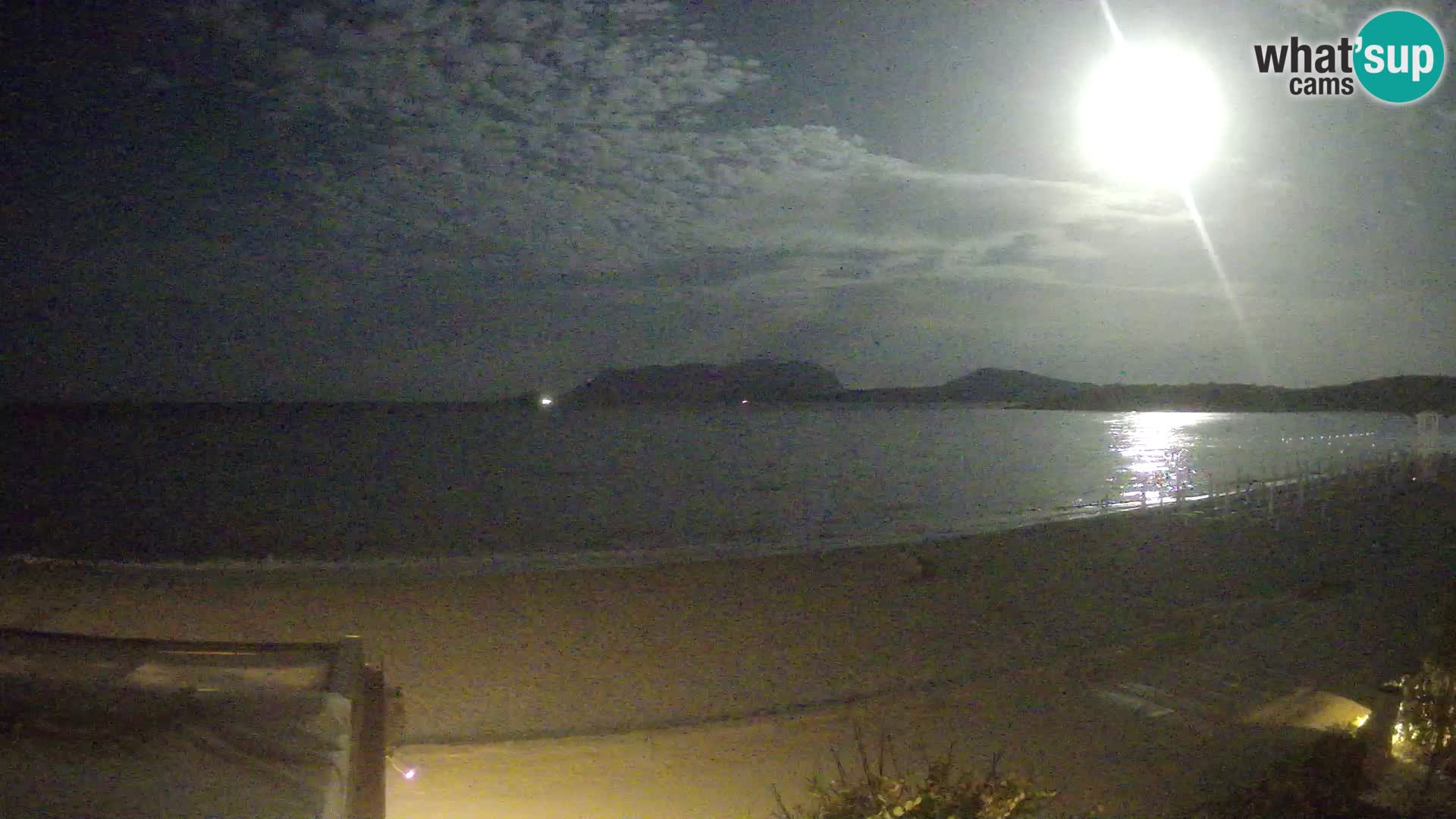 La plage de Pittulongu en direct webcam Olbia – Sardaigne – Italie