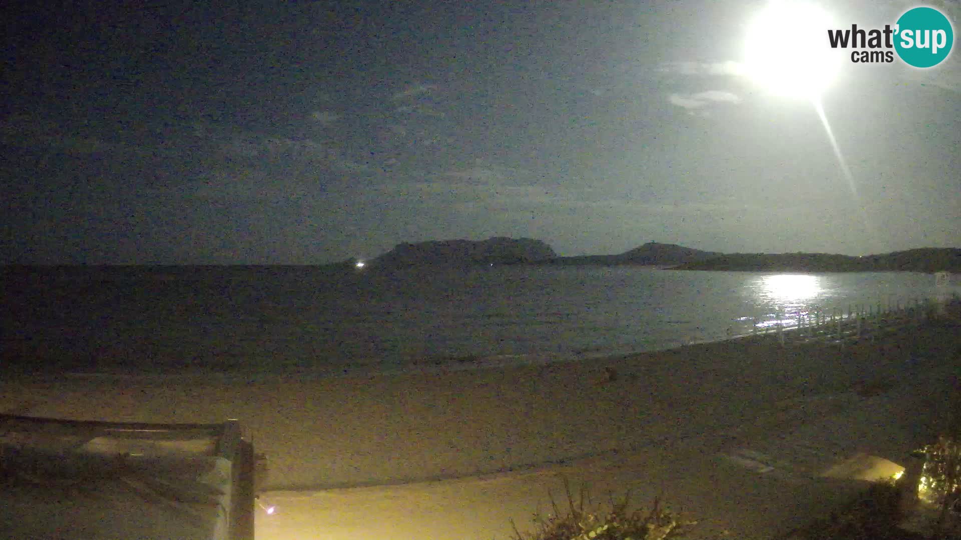 La plage de Pittulongu en direct webcam Olbia – Sardaigne – Italie