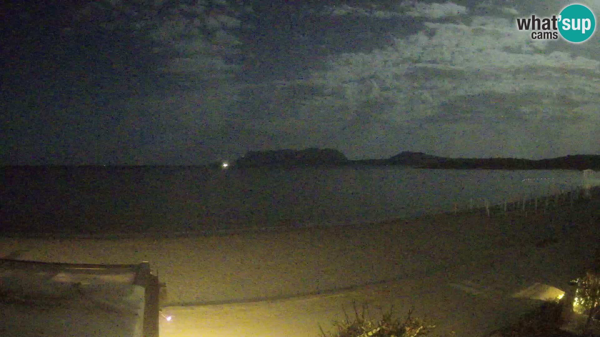 La webcam spiaggia Pittulongu vicino Olbia – Sardegna