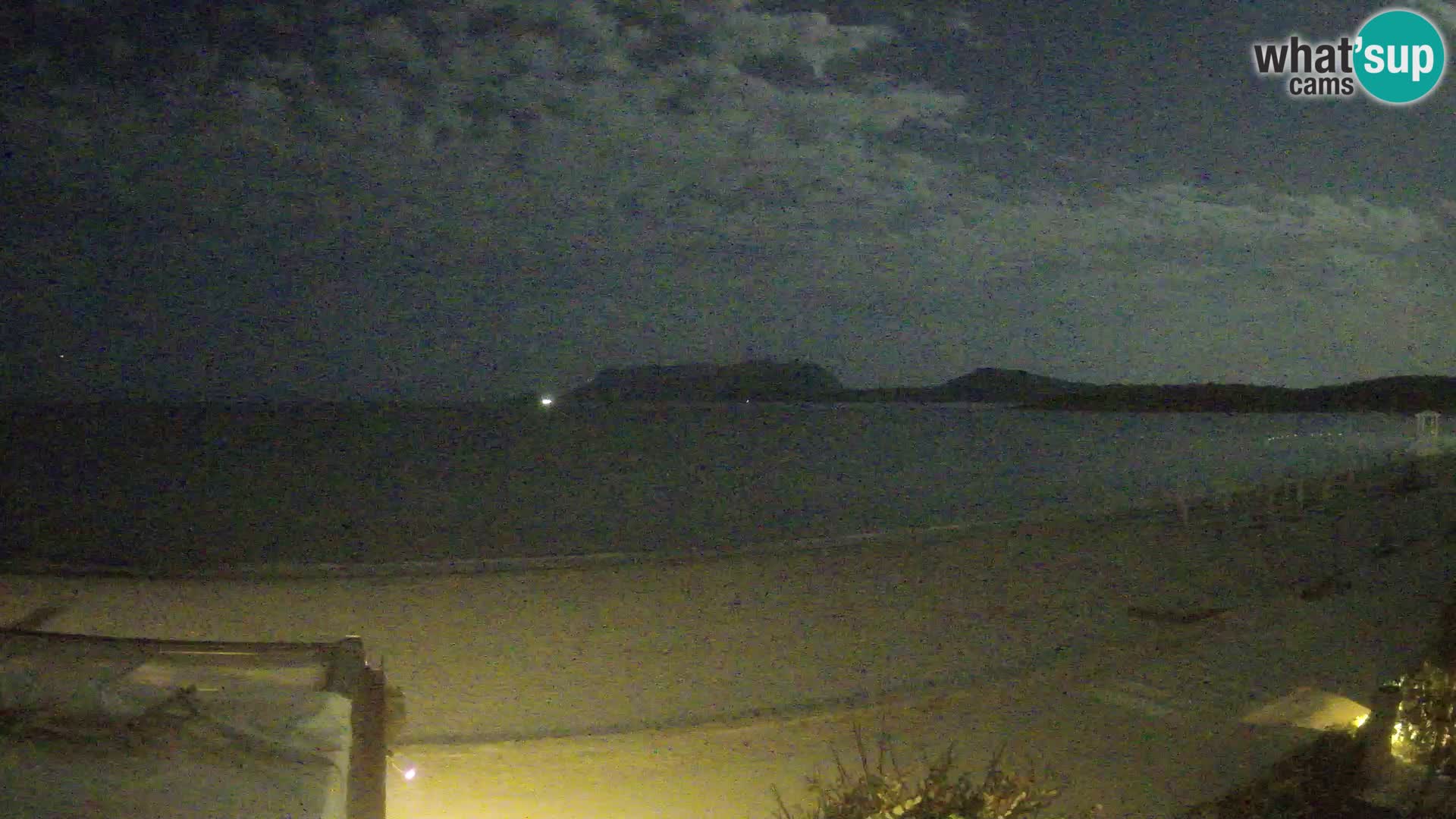 La webcam spiaggia Pittulongu vicino Olbia – Sardegna
