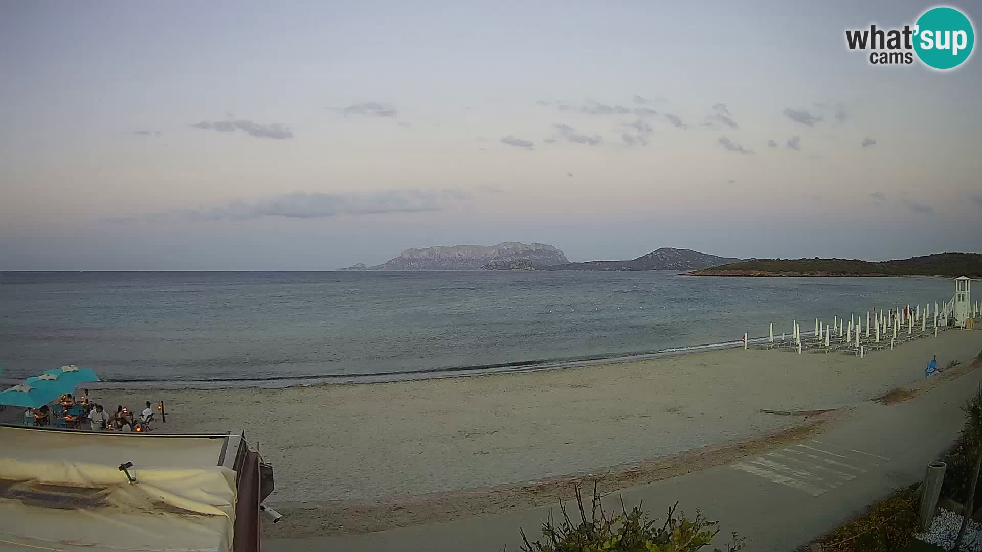 Plaža Pittulongu spletna kamera v živo Olbia – Sardinija – Italija