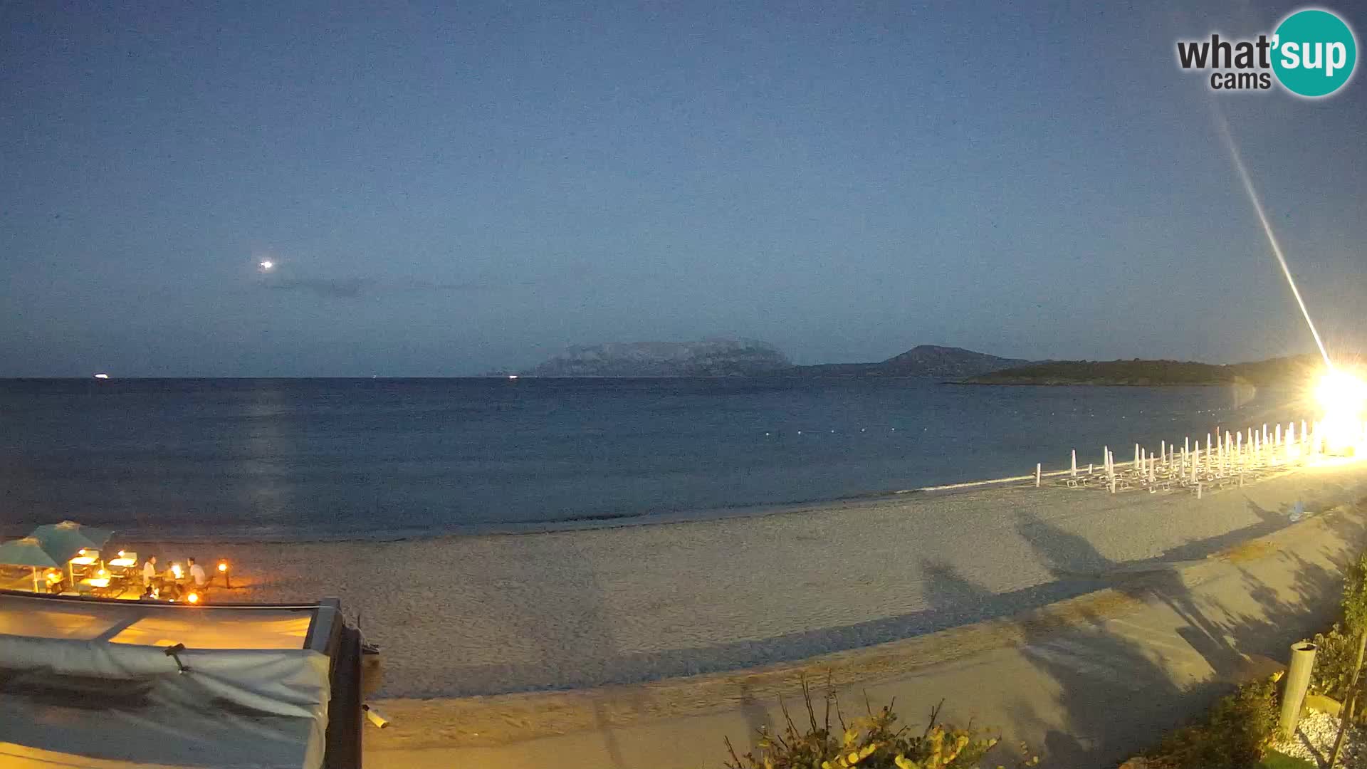 La plage de Pittulongu en direct webcam Olbia – Sardaigne – Italie