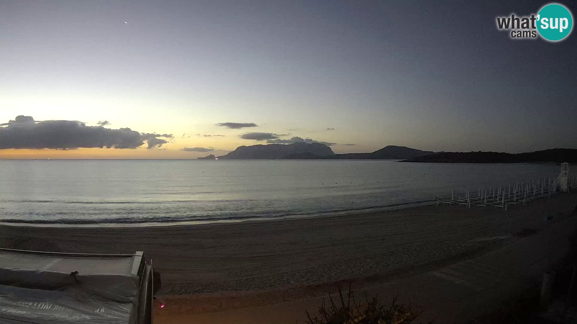 La plage de Pittulongu en direct webcam Olbia – Sardaigne – Italie
