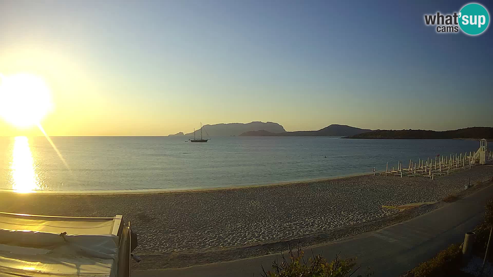 La playa de Pittulongu webcam en vivo Olbia – Cerdeña – Italia