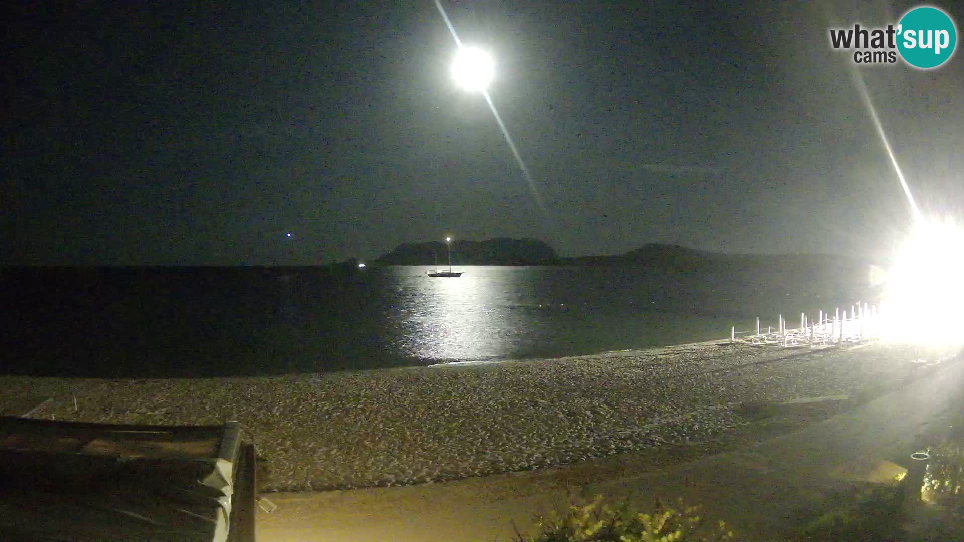 La plage de Pittulongu en direct webcam Olbia – Sardaigne – Italie