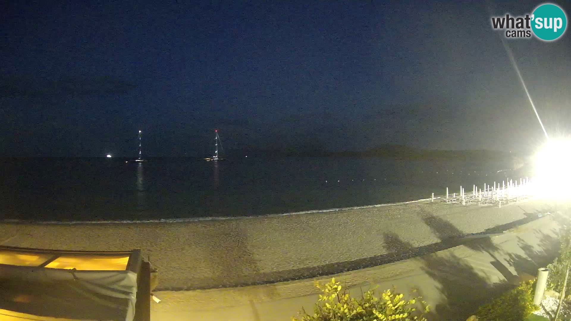 La plage de Pittulongu en direct webcam Olbia – Sardaigne – Italie