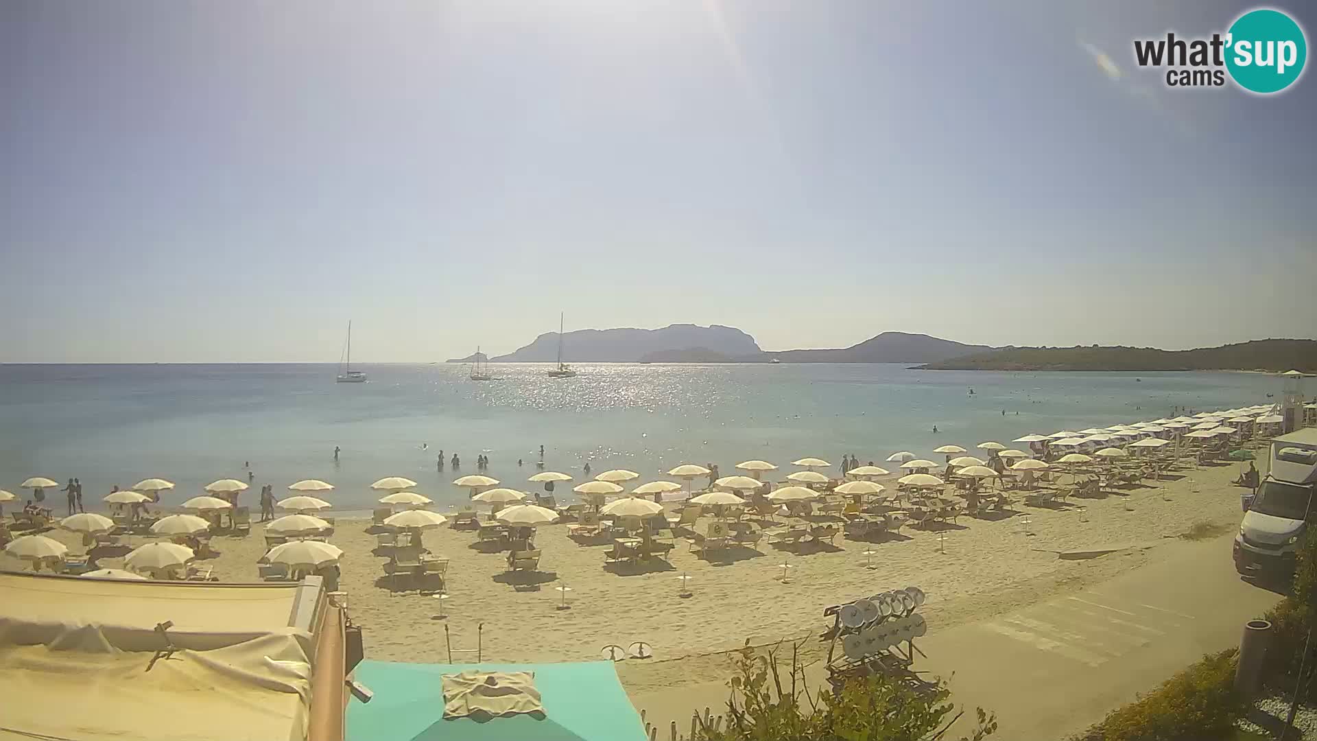 La playa de Pittulongu webcam en vivo Olbia – Cerdeña – Italia