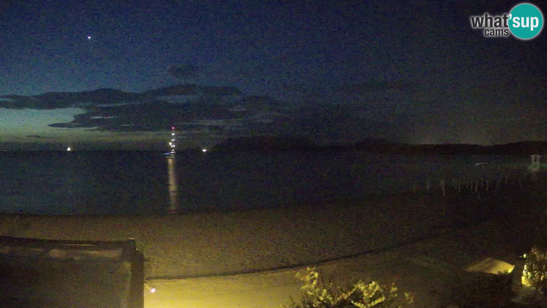 La webcam spiaggia Pittulongu vicino Olbia – Sardegna