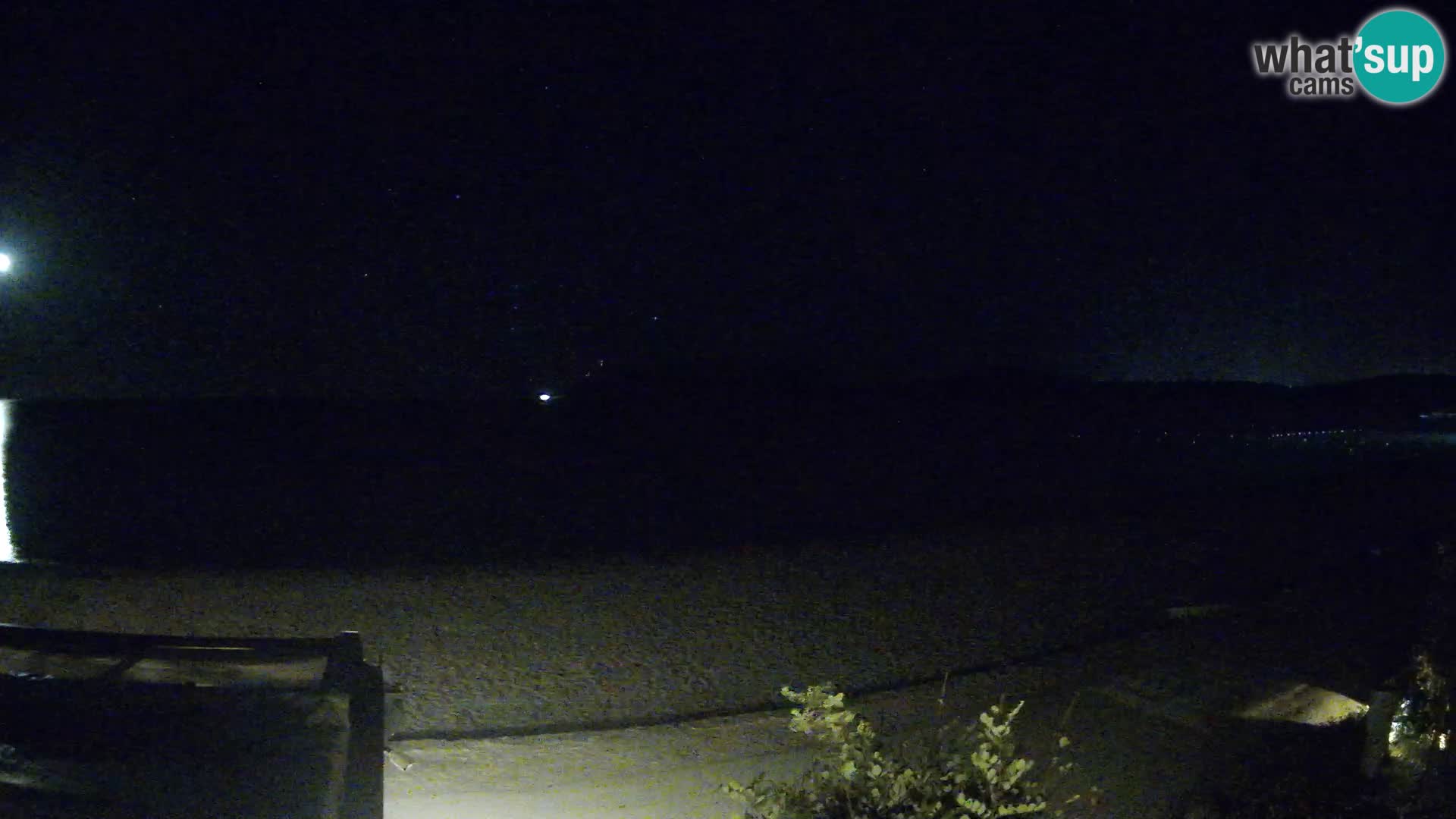 La webcam spiaggia Pittulongu vicino Olbia – Sardegna