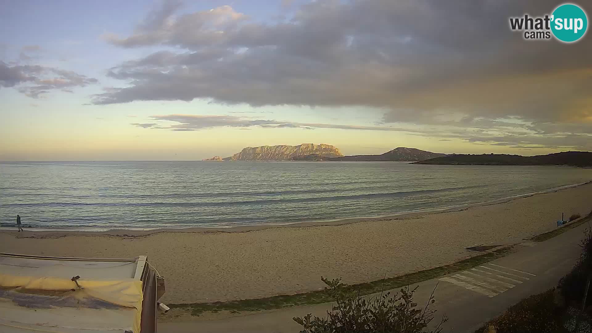 La plage de Pittulongu en direct webcam Olbia – Sardaigne – Italie