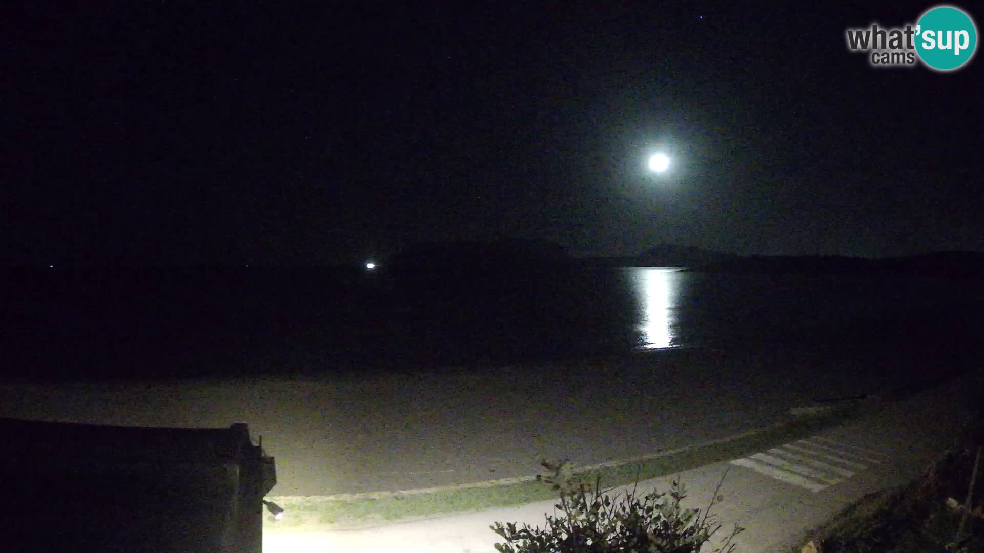 La webcam spiaggia Pittulongu vicino Olbia – Sardegna