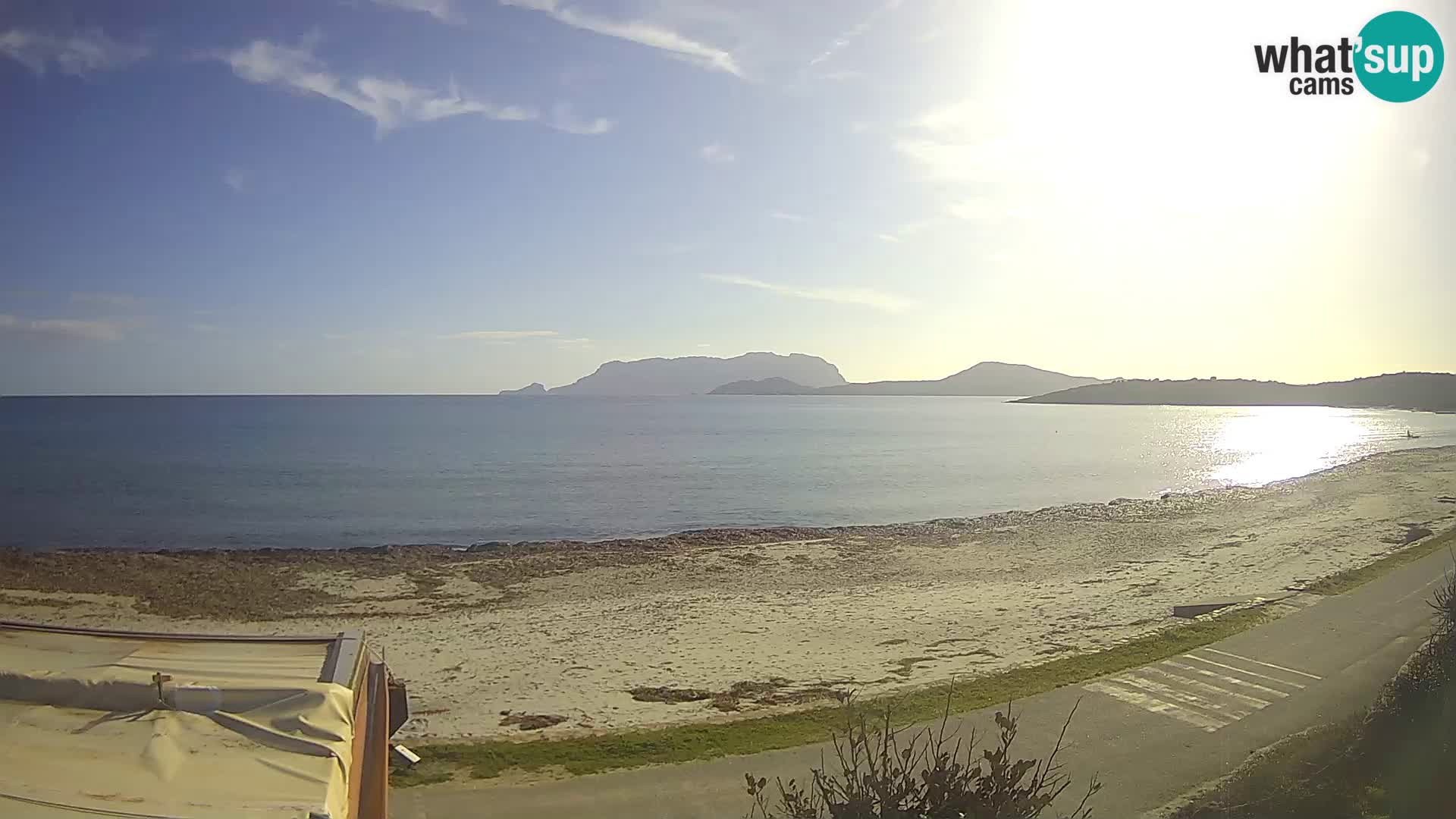 La plage de Pittulongu en direct webcam Olbia – Sardaigne – Italie