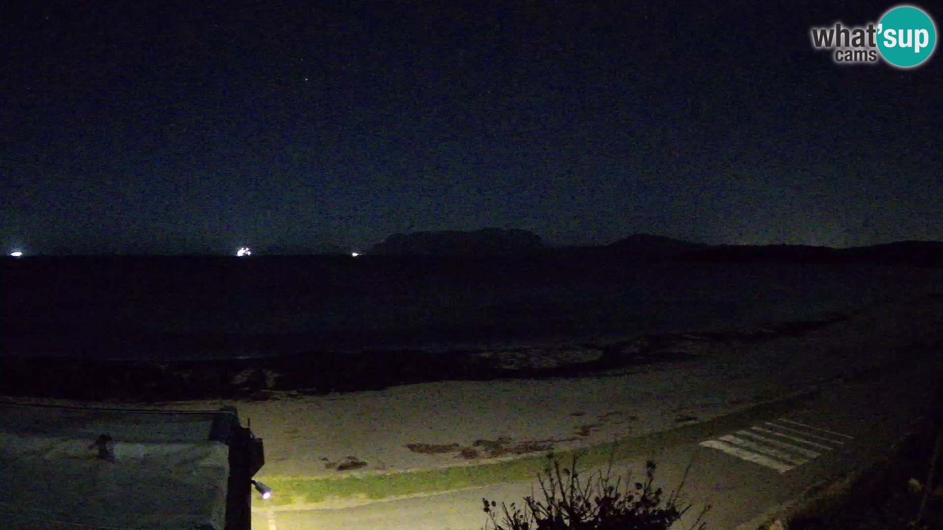 La webcam spiaggia Pittulongu vicino Olbia – Sardegna