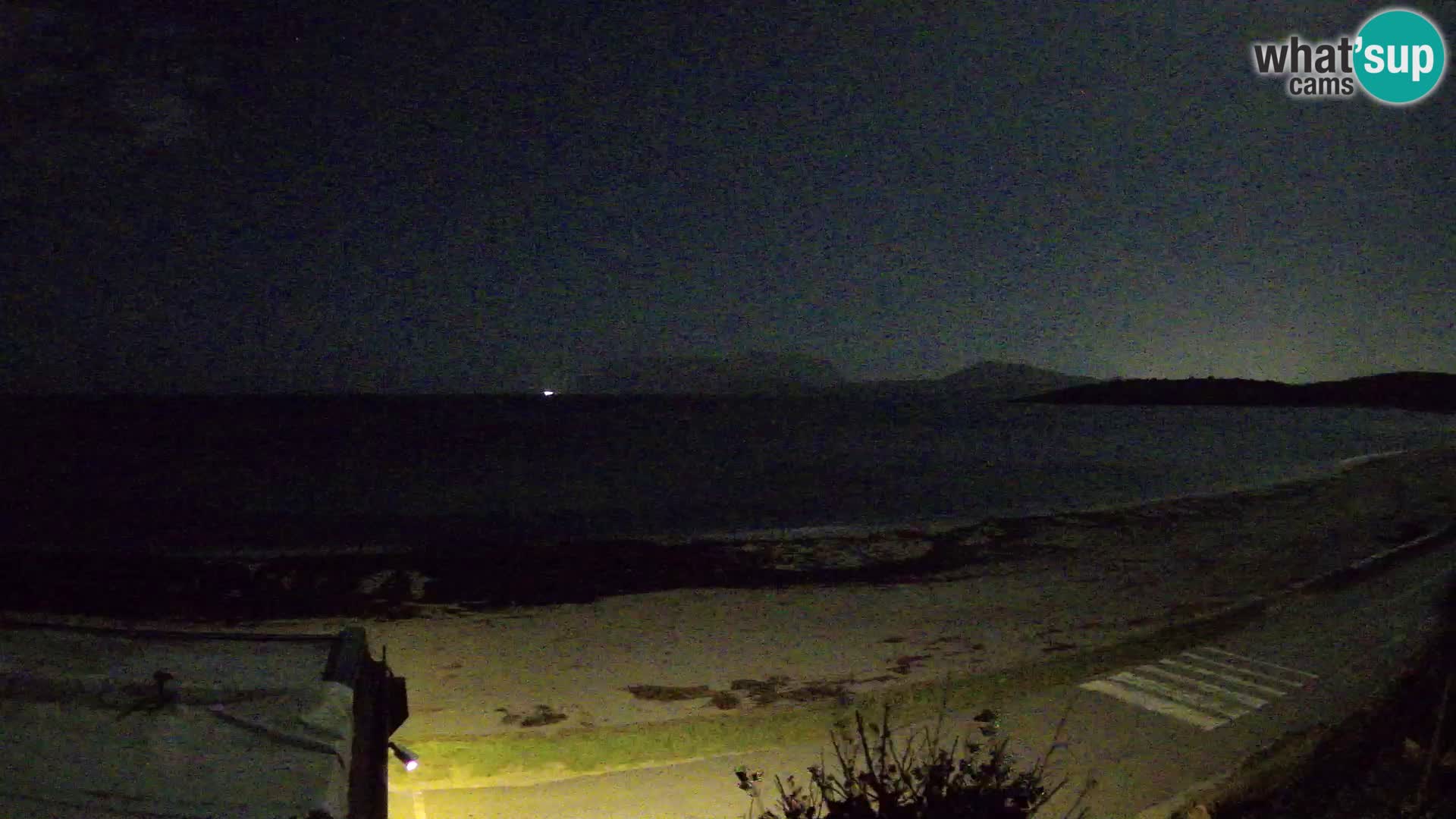 La webcam spiaggia Pittulongu vicino Olbia – Sardegna
