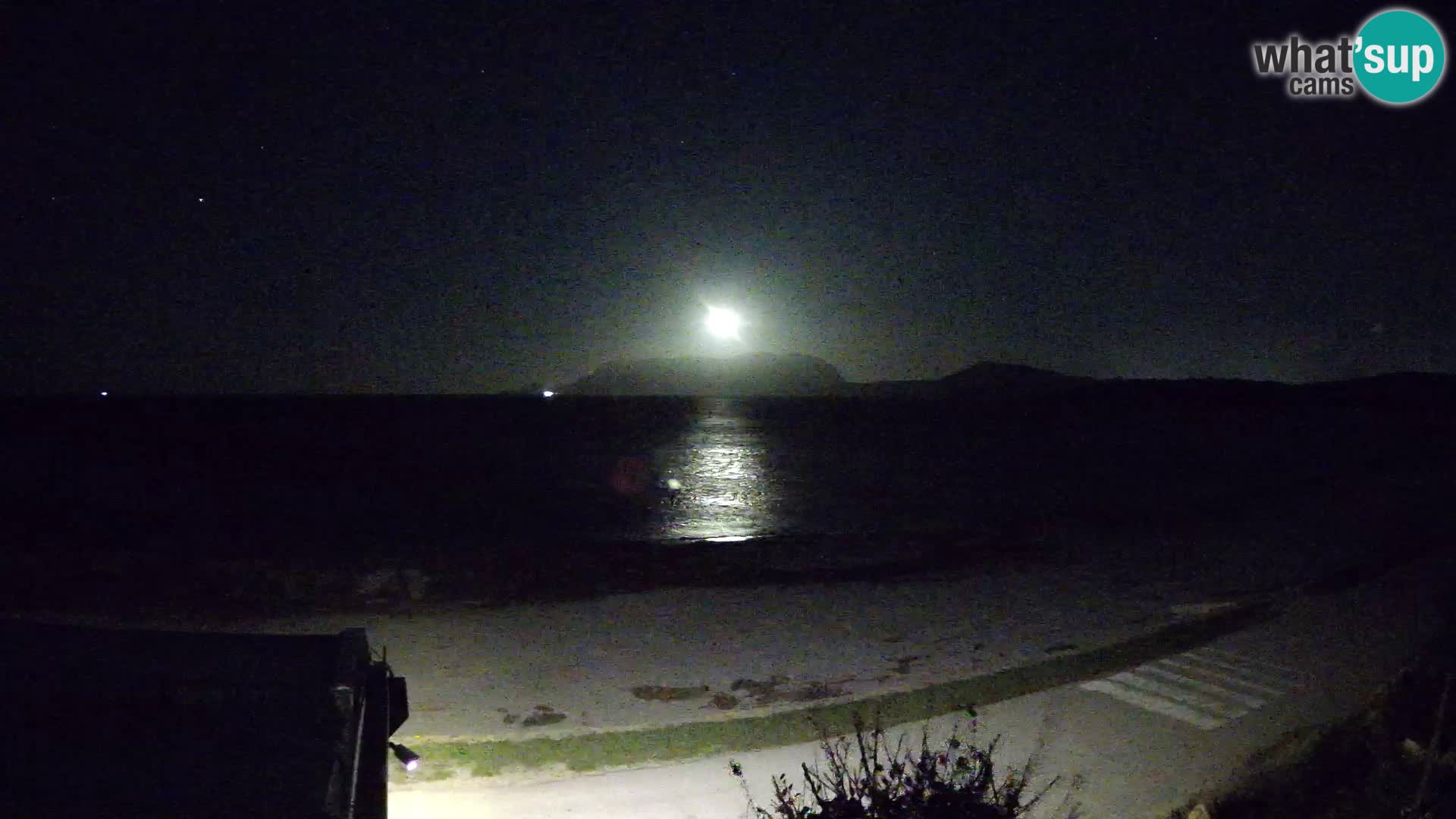 La plage de Pittulongu en direct webcam Olbia – Sardaigne – Italie