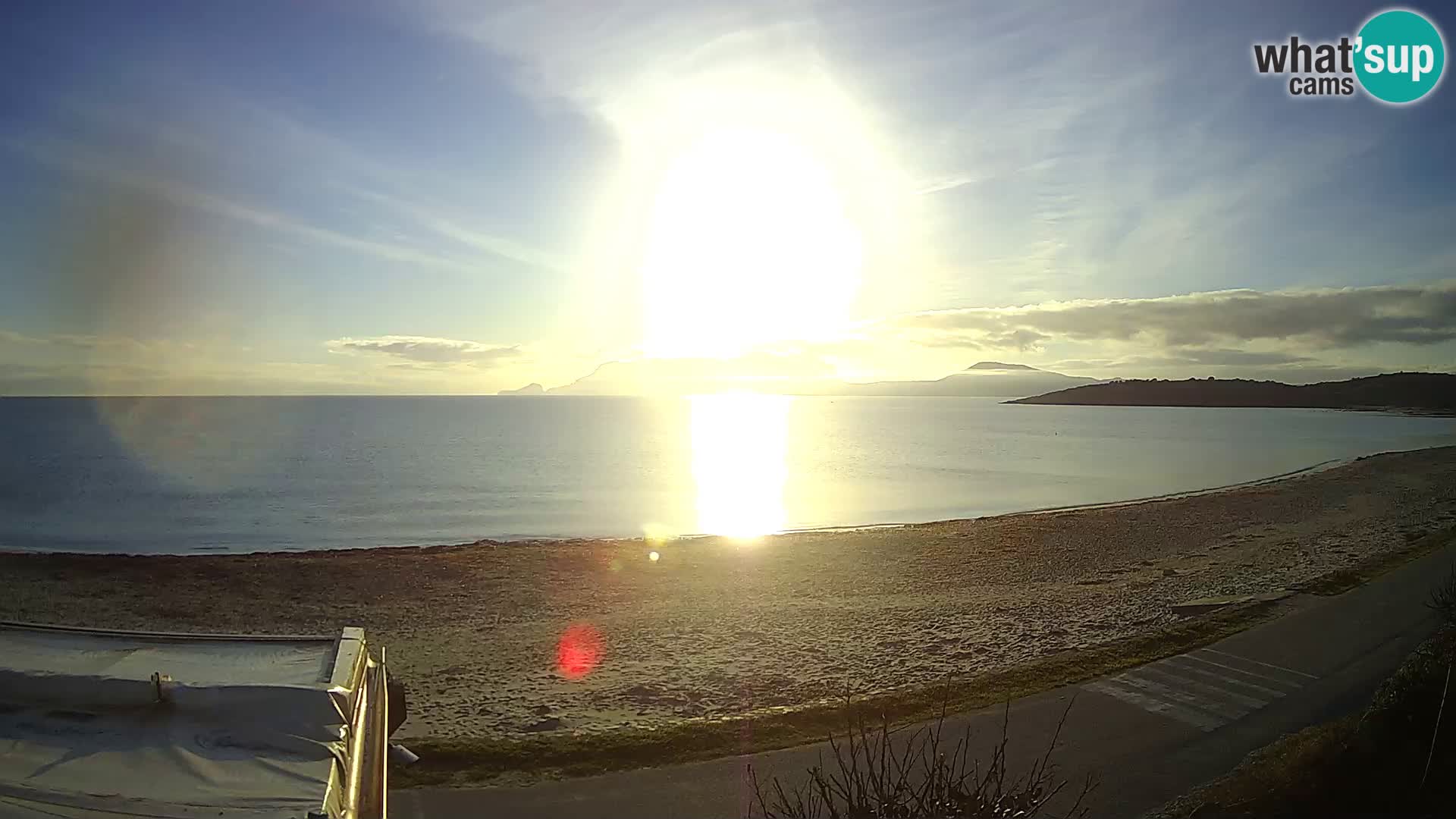 La playa de Pittulongu webcam en vivo Olbia – Cerdeña – Italia