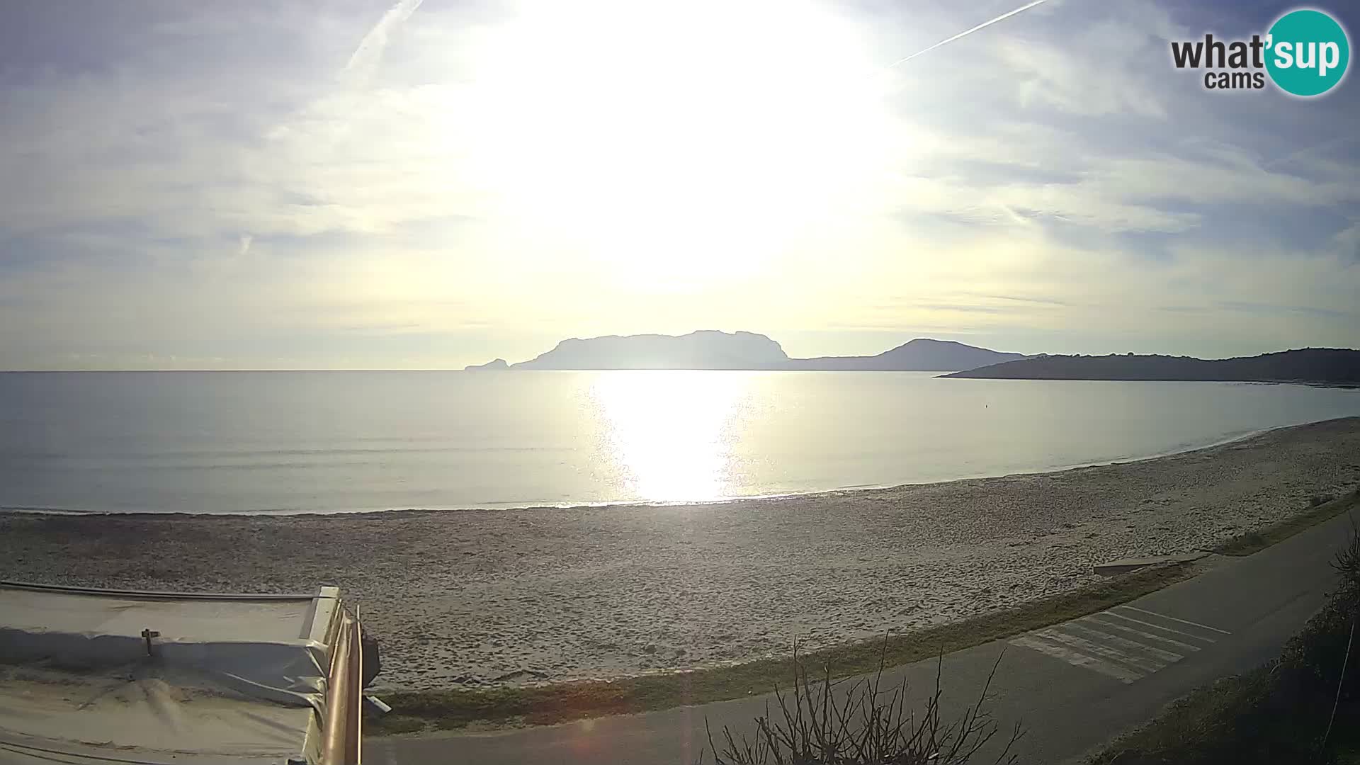 La plage de Pittulongu en direct webcam Olbia – Sardaigne – Italie