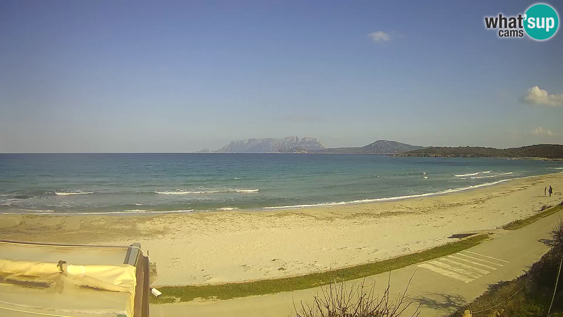 La plage de Pittulongu en direct webcam Olbia – Sardaigne – Italie