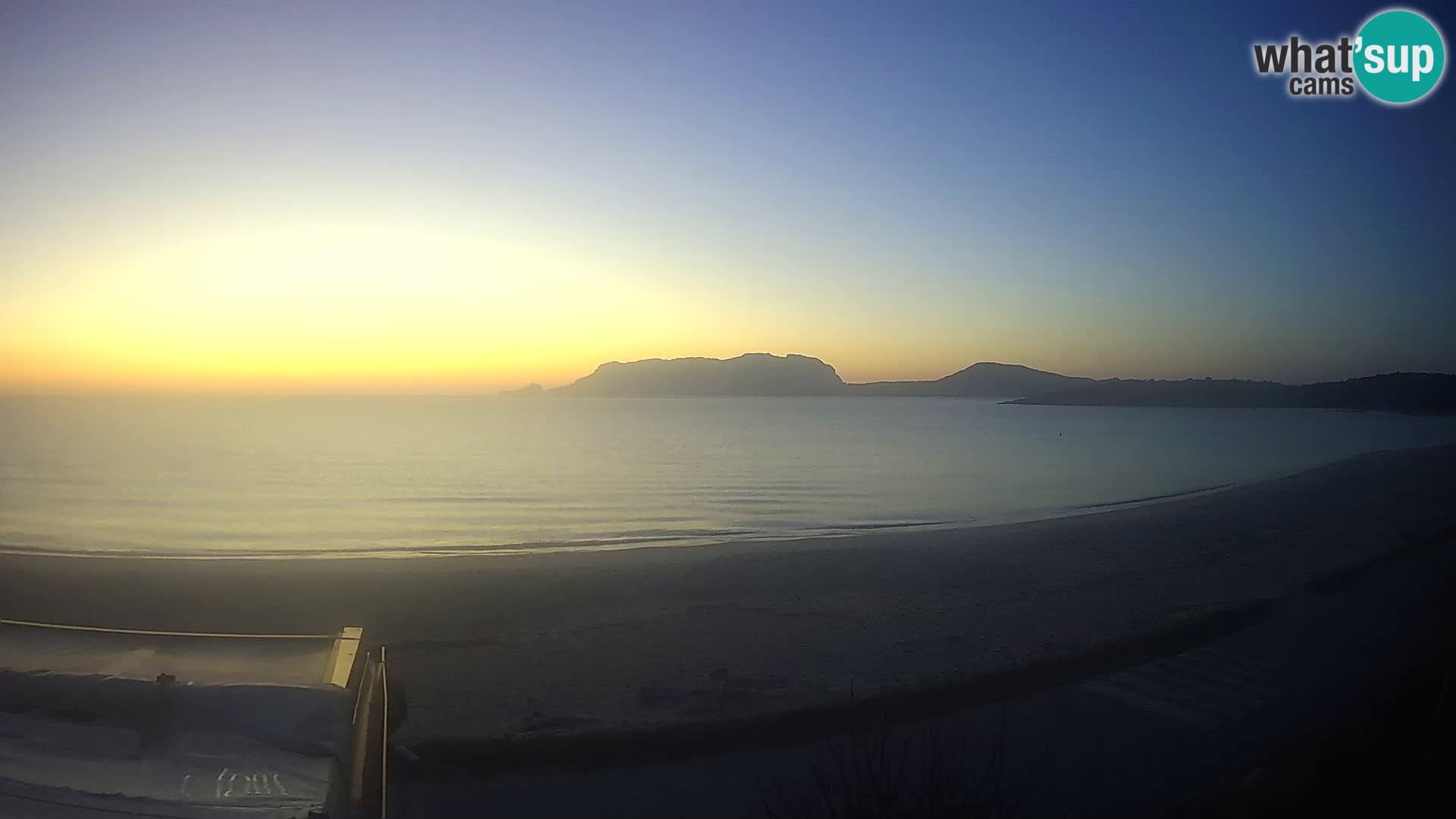 La plage de Pittulongu en direct webcam Olbia – Sardaigne – Italie