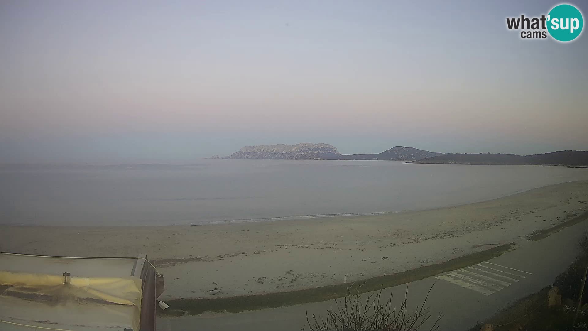 La plage de Pittulongu en direct webcam Olbia – Sardaigne – Italie