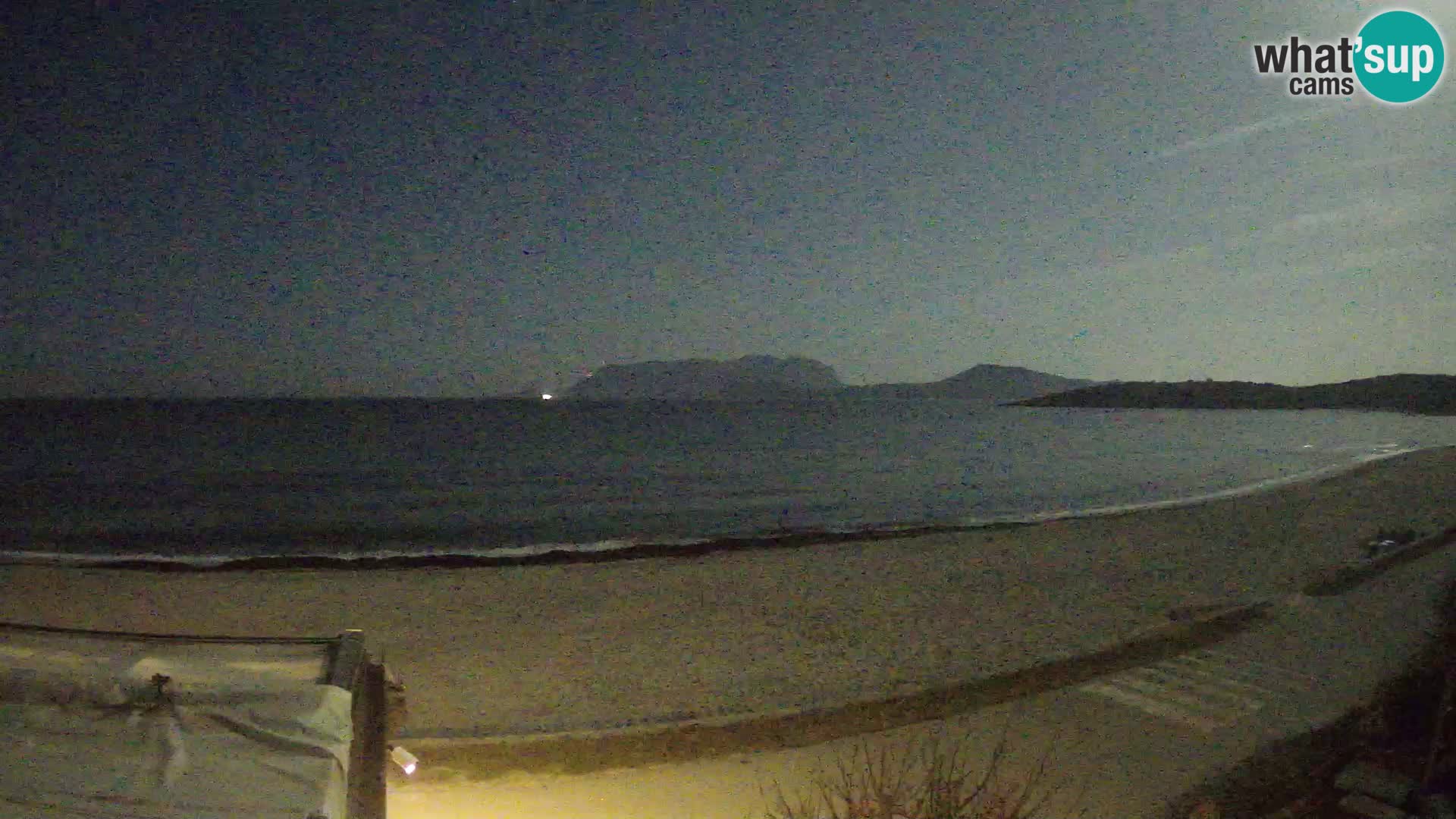 La webcam spiaggia Pittulongu vicino Olbia – Sardegna