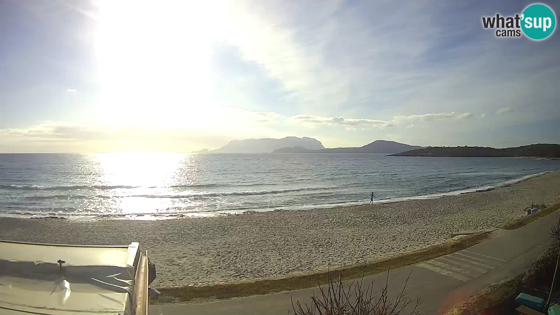 La plage de Pittulongu en direct webcam Olbia – Sardaigne – Italie