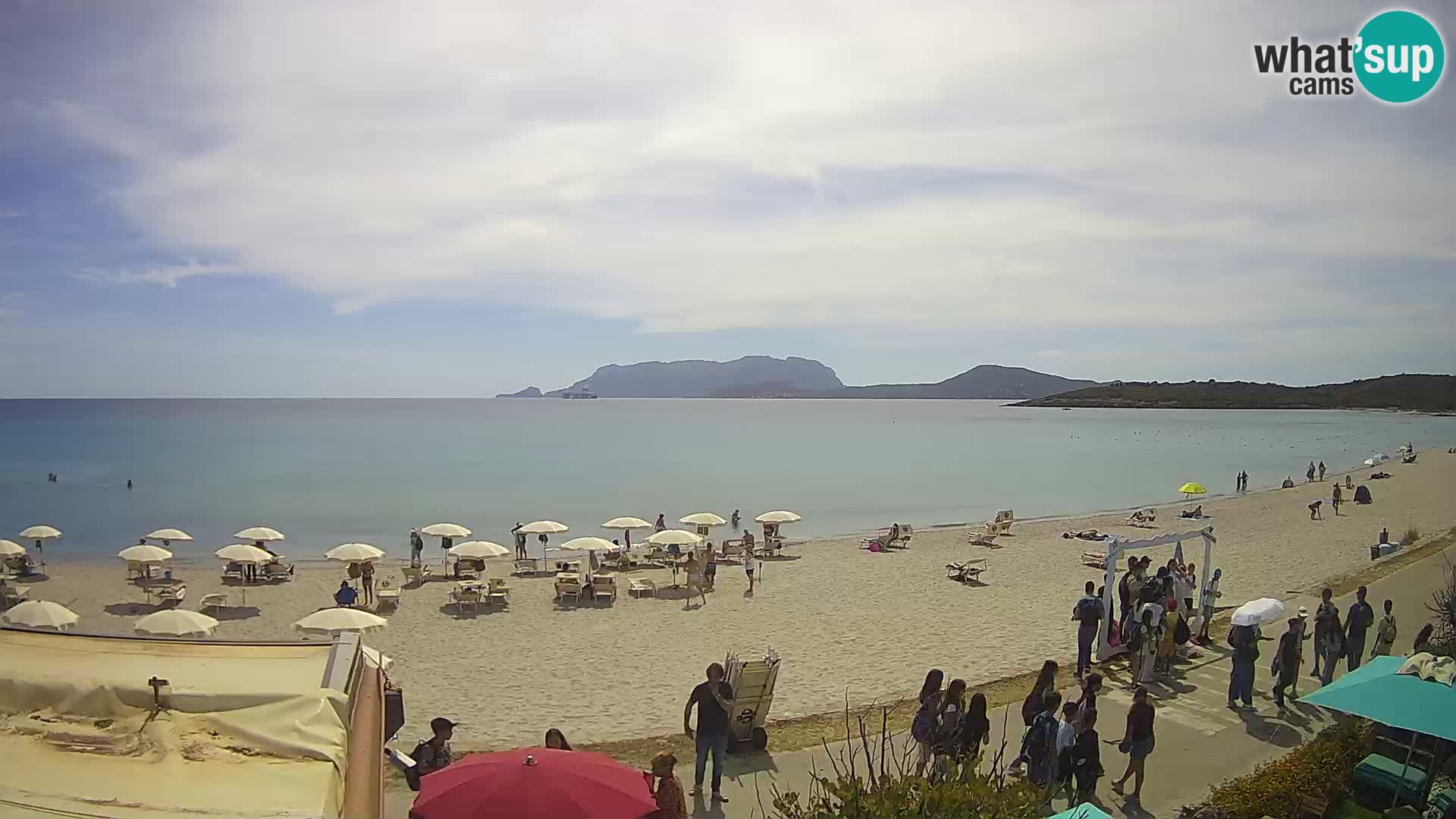 Plaža Pittulongu uživo web kamera Olbia – Sardinija – Italija