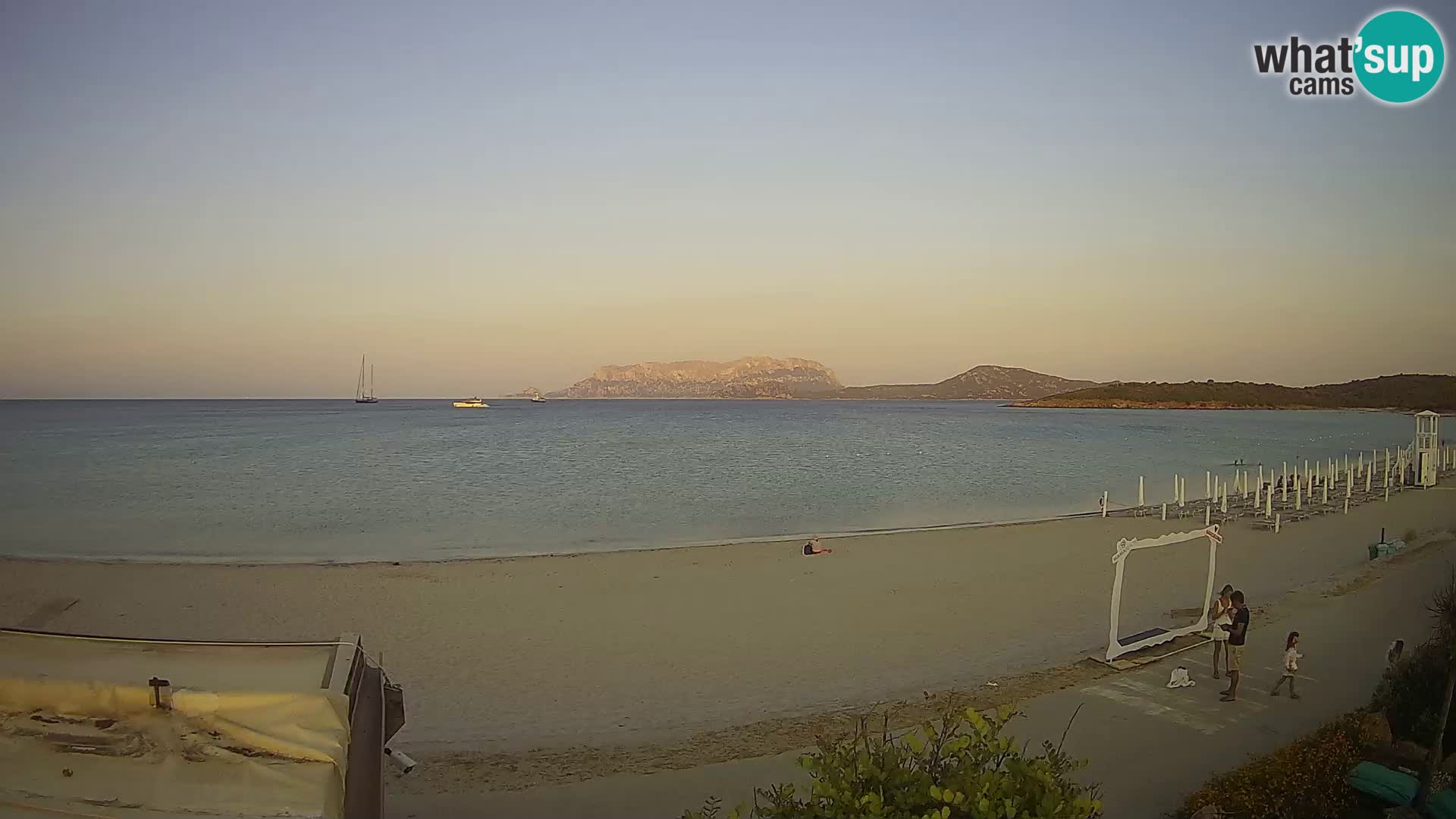 La plage de Pittulongu en direct webcam Olbia – Sardaigne – Italie