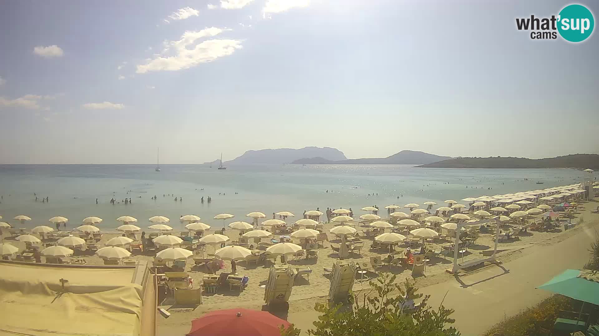 Plaža Pittulongu uživo web kamera Olbia – Sardinija – Italija