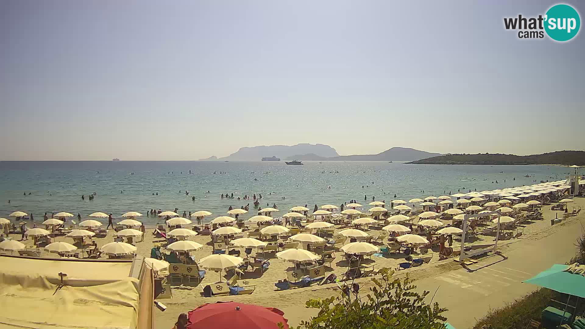 Der Strand von Pittulongu Live-Webcam Olbia – Sardinien – Italien