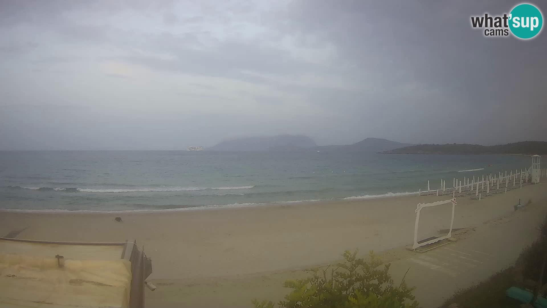 La plage de Pittulongu en direct webcam Olbia – Sardaigne – Italie