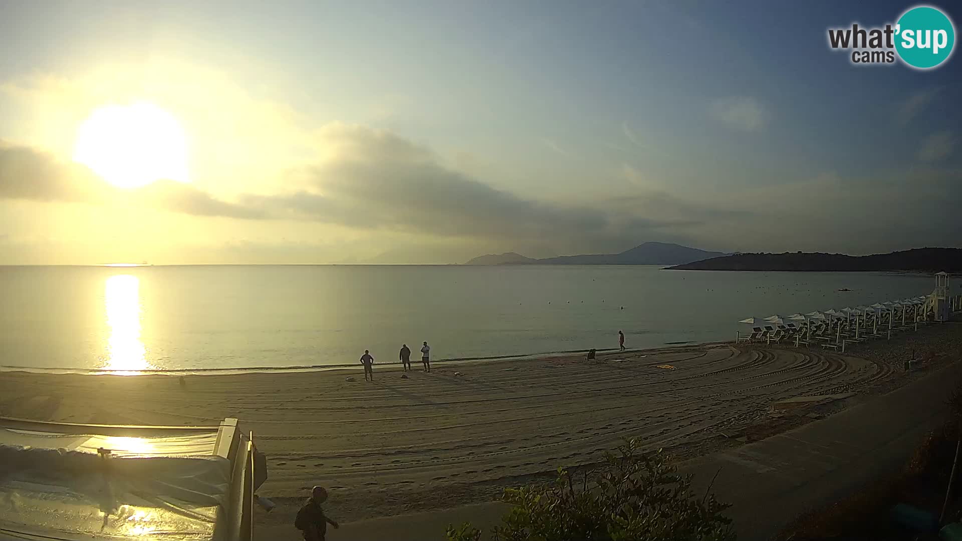 Plaža Pittulongu spletna kamera v živo Olbia – Sardinija – Italija