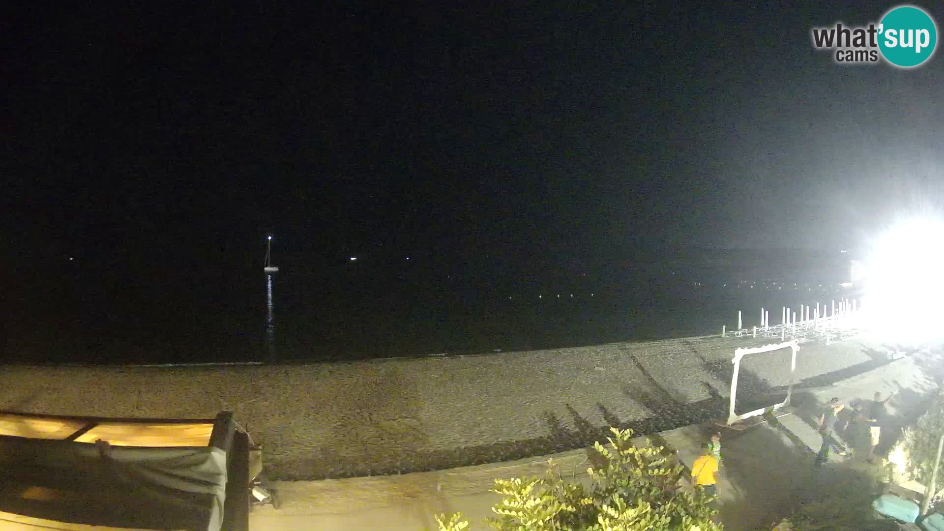 La webcam spiaggia Pittulongu vicino Olbia – Sardegna