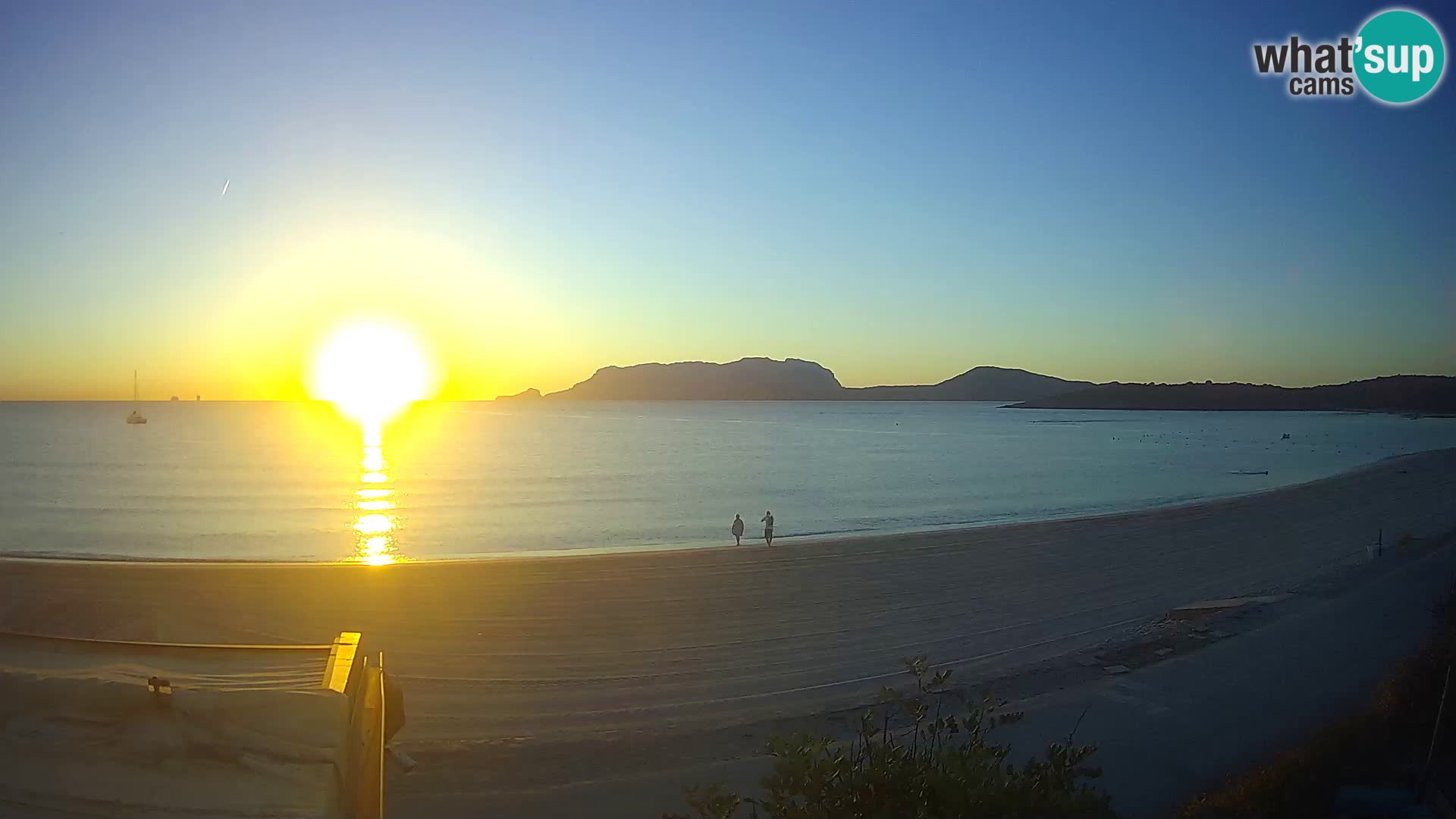 La webcam spiaggia Pittulongu vicino Olbia – Sardegna