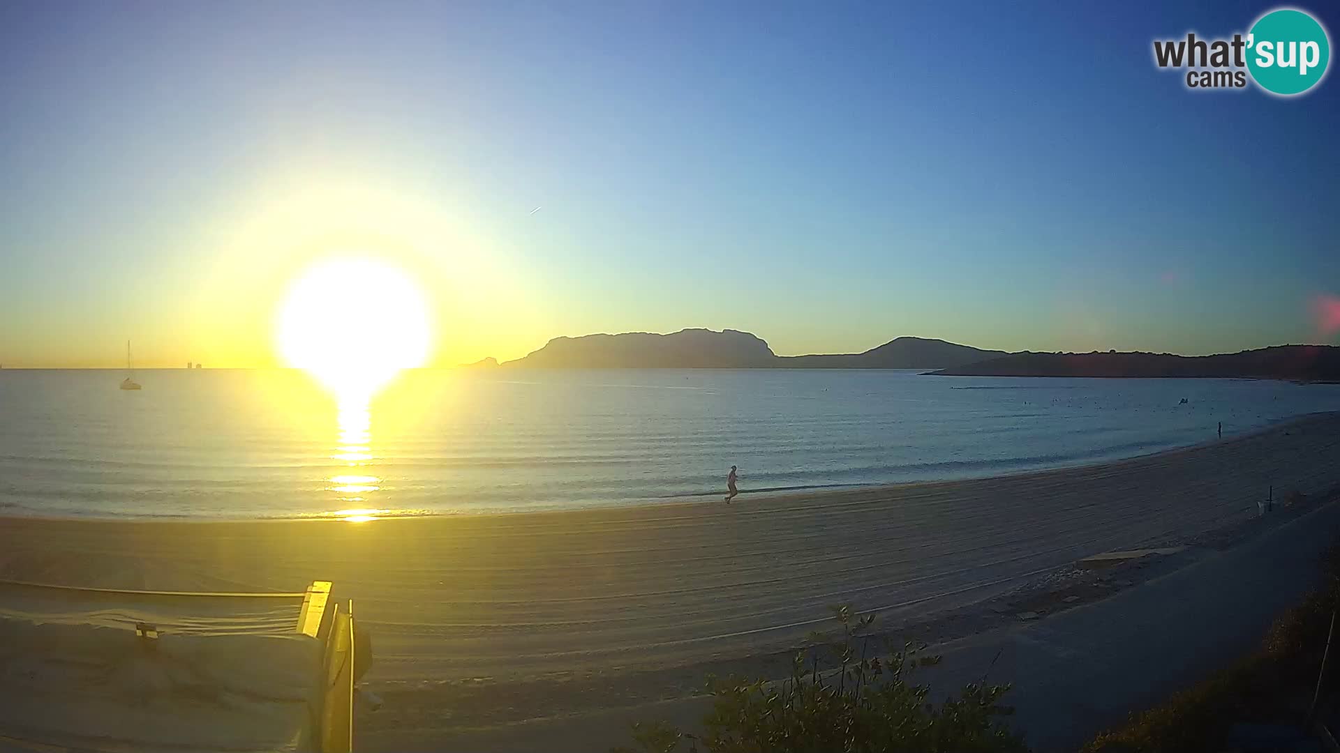 La plage de Pittulongu en direct webcam Olbia – Sardaigne – Italie