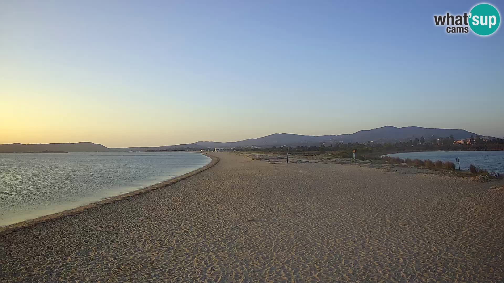 Olbia spletna kamera plaža Le Saline – Sardinija – Italija