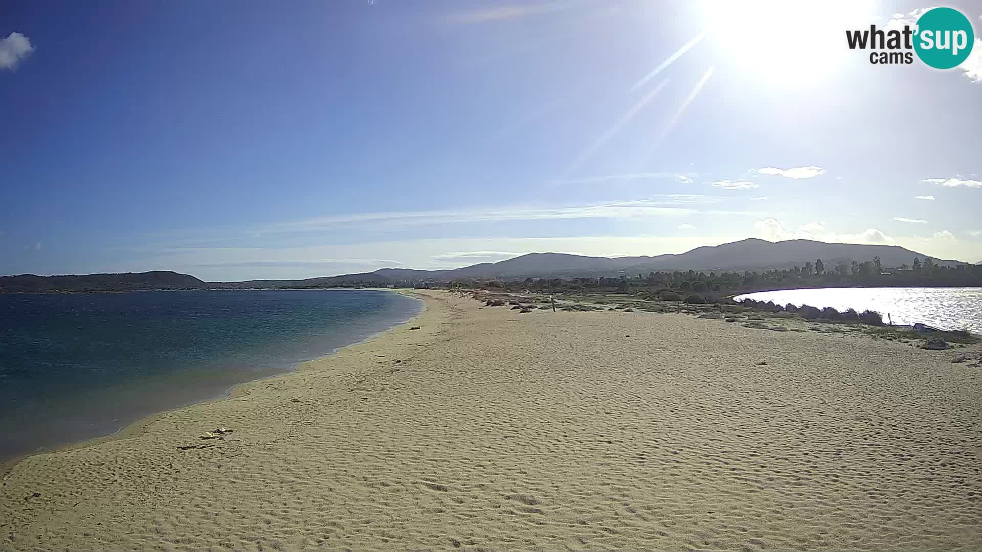 Olbia spletna kamera plaža Le Saline – Sardinija – Italija