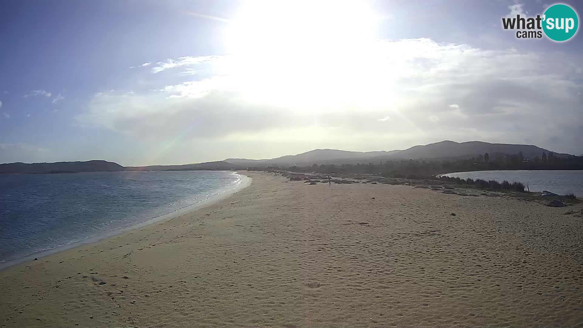 Olbia camera en vivo playa Le Saline – Cerdeña – Italia