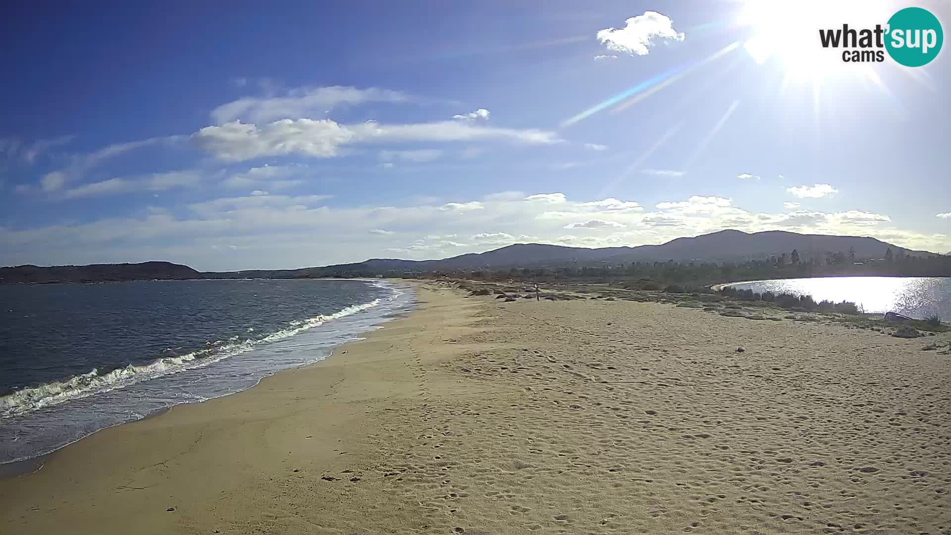 Olbia live webcam spiaggia Le Saline – Sardegna